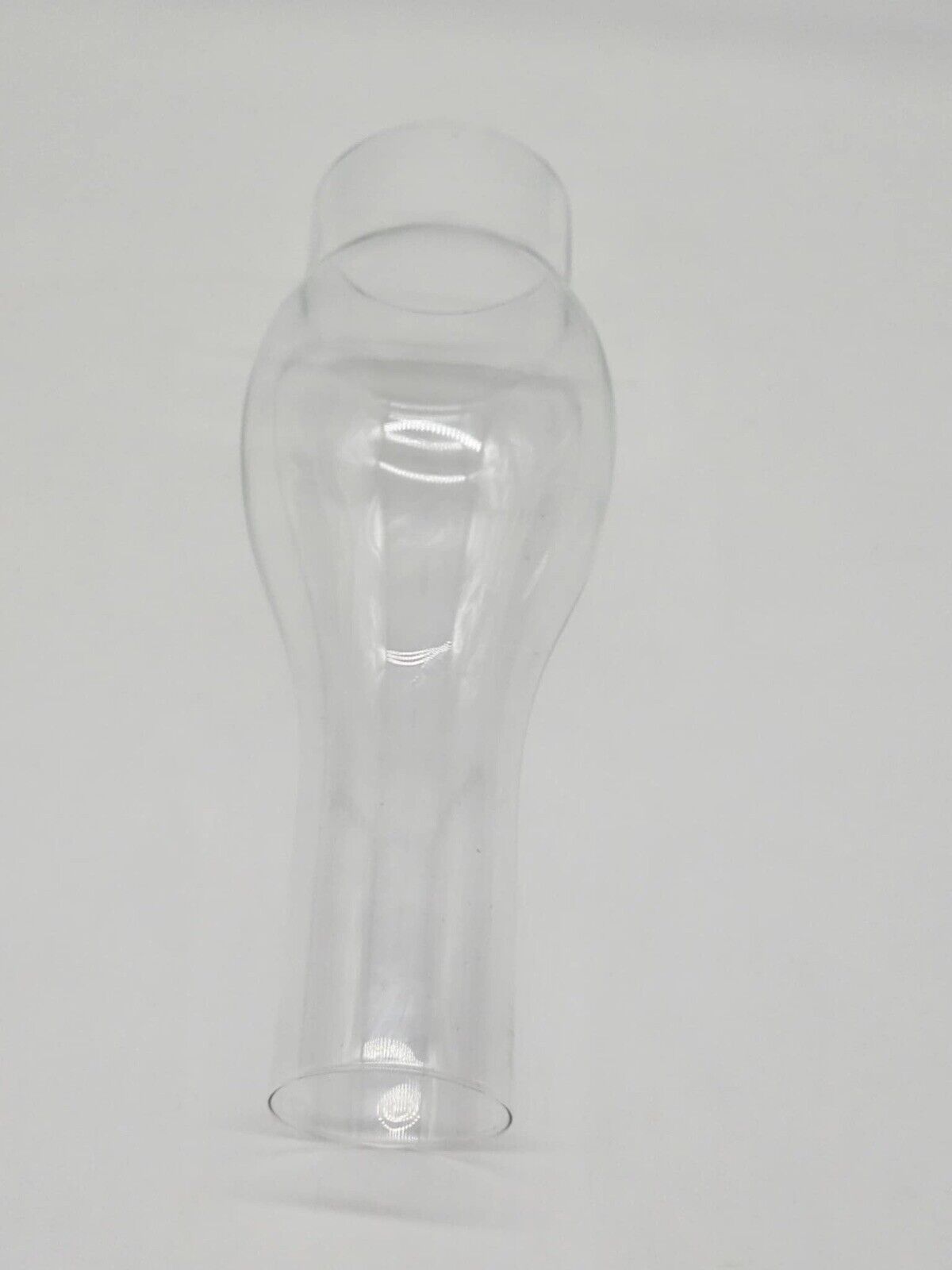 Vintage 10-1/8"H Clear Glass Replacement Chimney for Kerosene Oil Lamp 3" Fitter