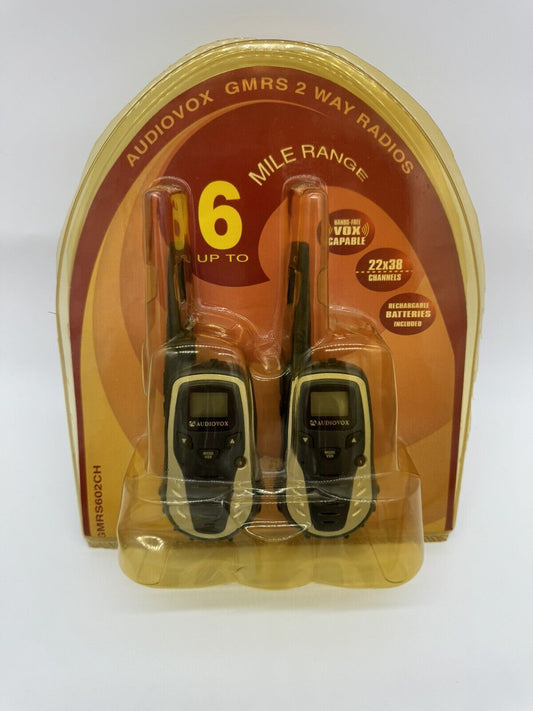 Audiovox Keep in Touch GMRS 2 Way Radio Twin Pack 6 Mile Radius