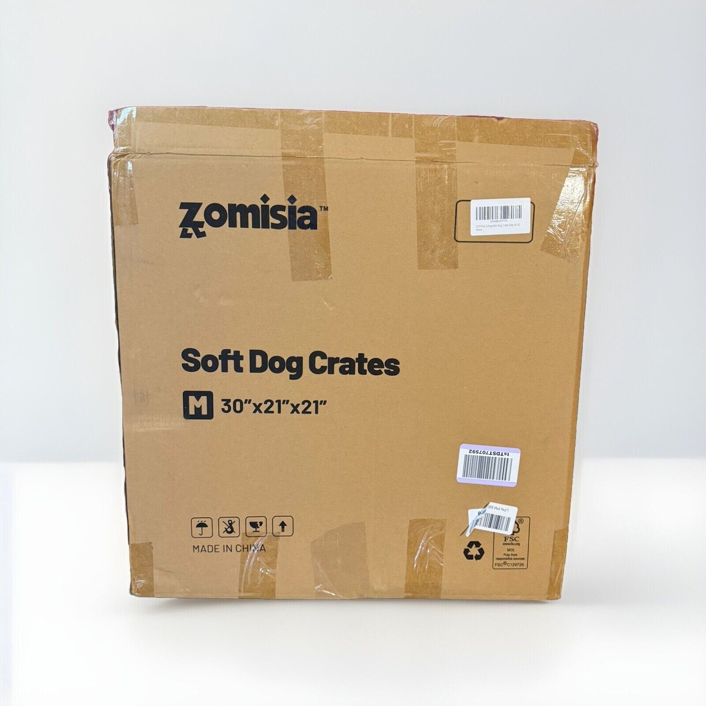 ZOMISIA Collapsible Dog Crate for Medium Dogs - Portable Dog Travel Crate Sof...