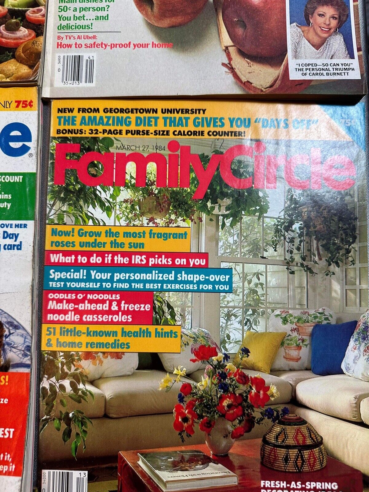 Family Circle magazine lot - Early 1980's lot of 6 - Vintage Back Issue