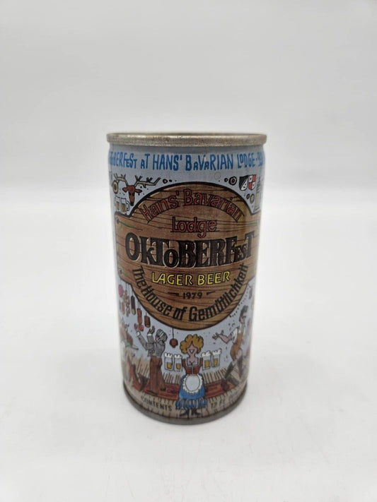 Beer Can - Hans' Bavarian Lodge Oktoberfest  ( Bottom Opened, Steel Can )