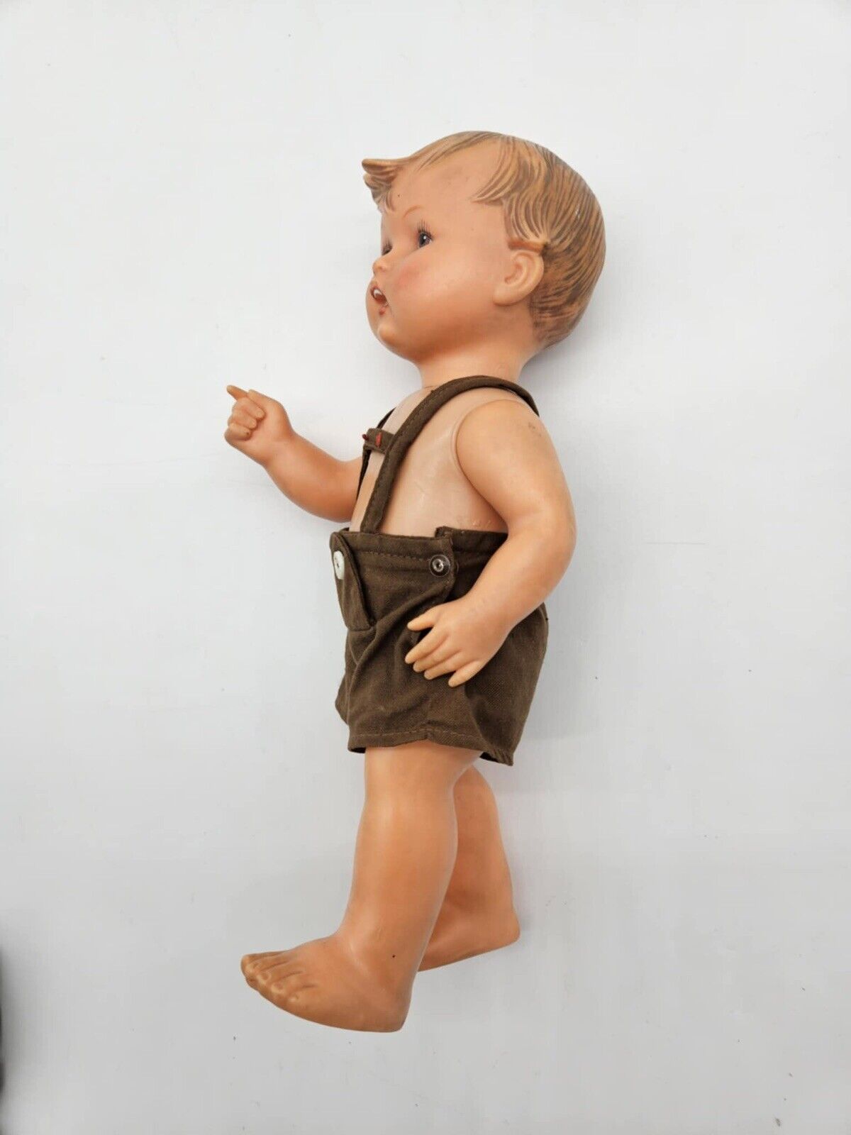 VINTAGE MJ HUMMEL GOEBEL BOY IN LEDERHOSEN 11" DOLL ~ MADE IN WEST GERMANY