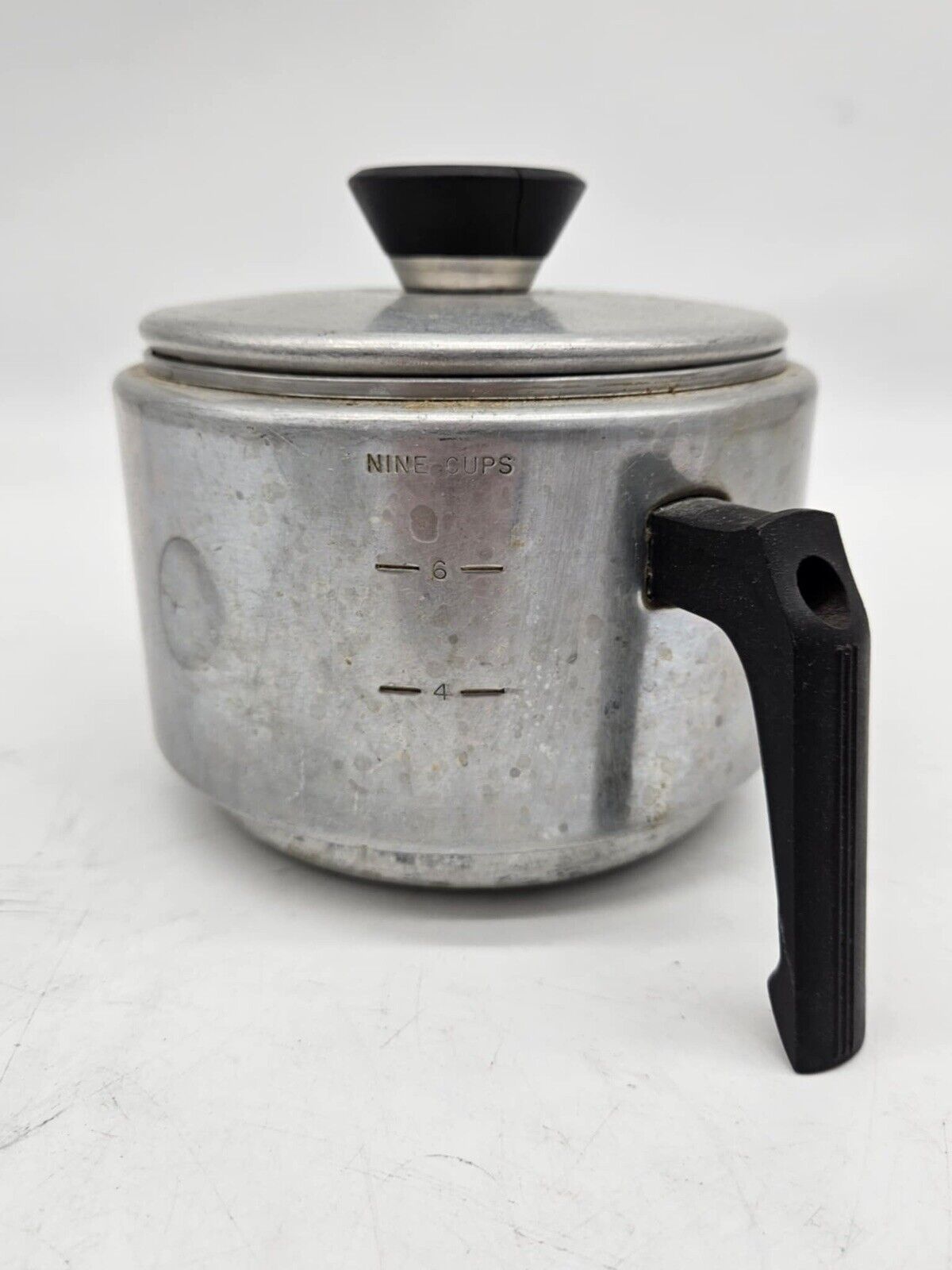 2 Vintage Aluminum Mirro Drip Pot Coffee Makers Percolator 9 Cup Camping M0829