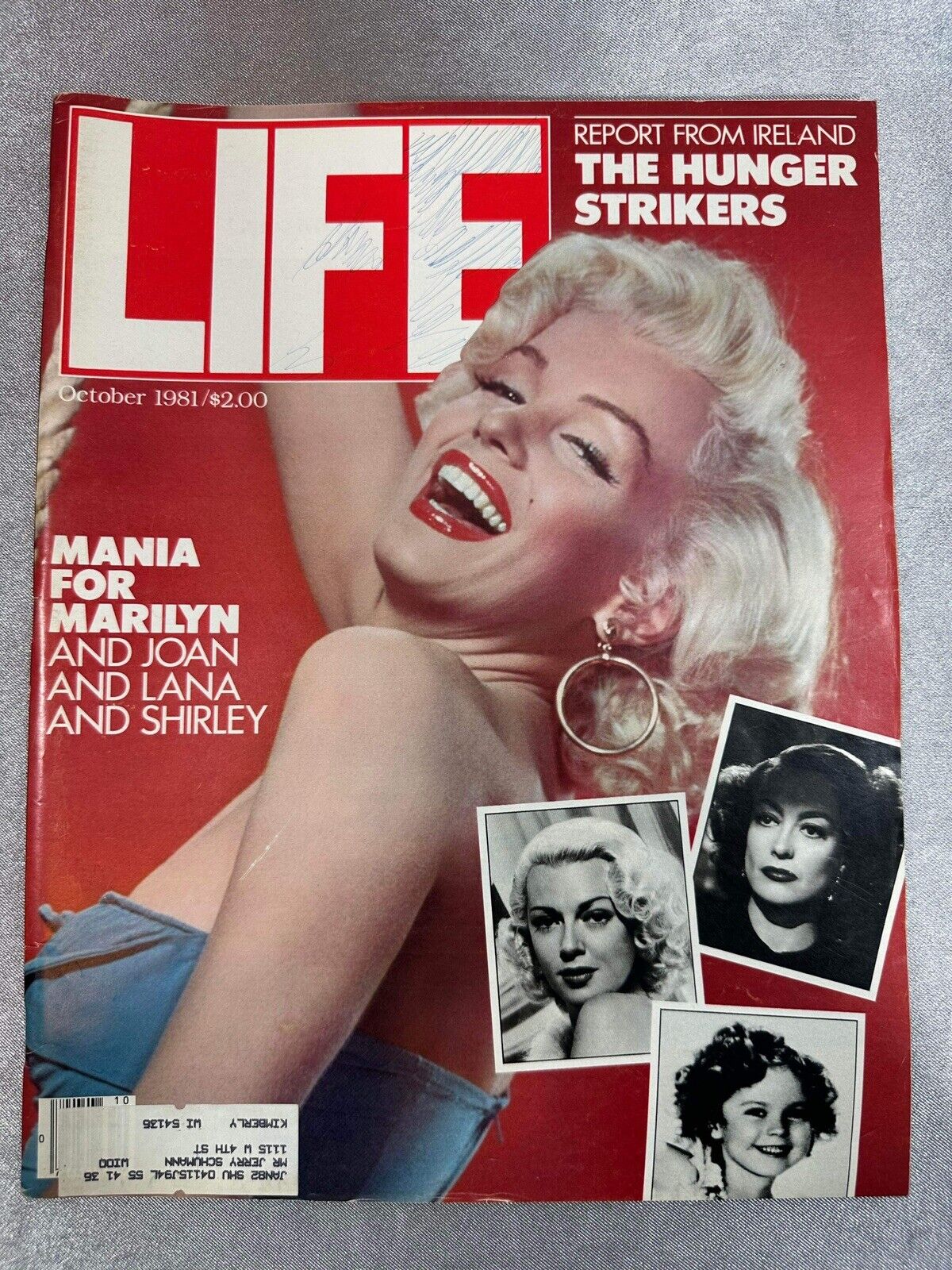 VTG Life Magazine October 1981 Vol 4 No. 10 Marilyn Monroe Cover No Label