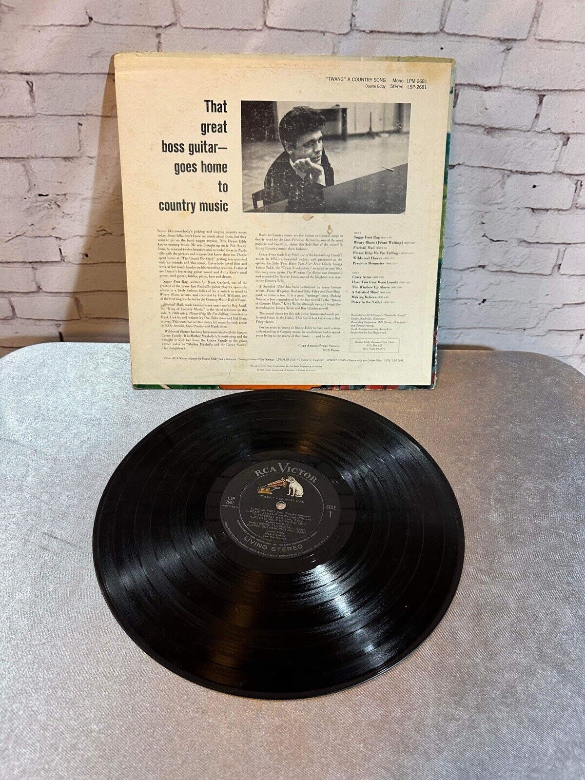 Twang A Country Song - Duane Eddy Vinyl (LP, 1963, Stereo RCA Victor Records)