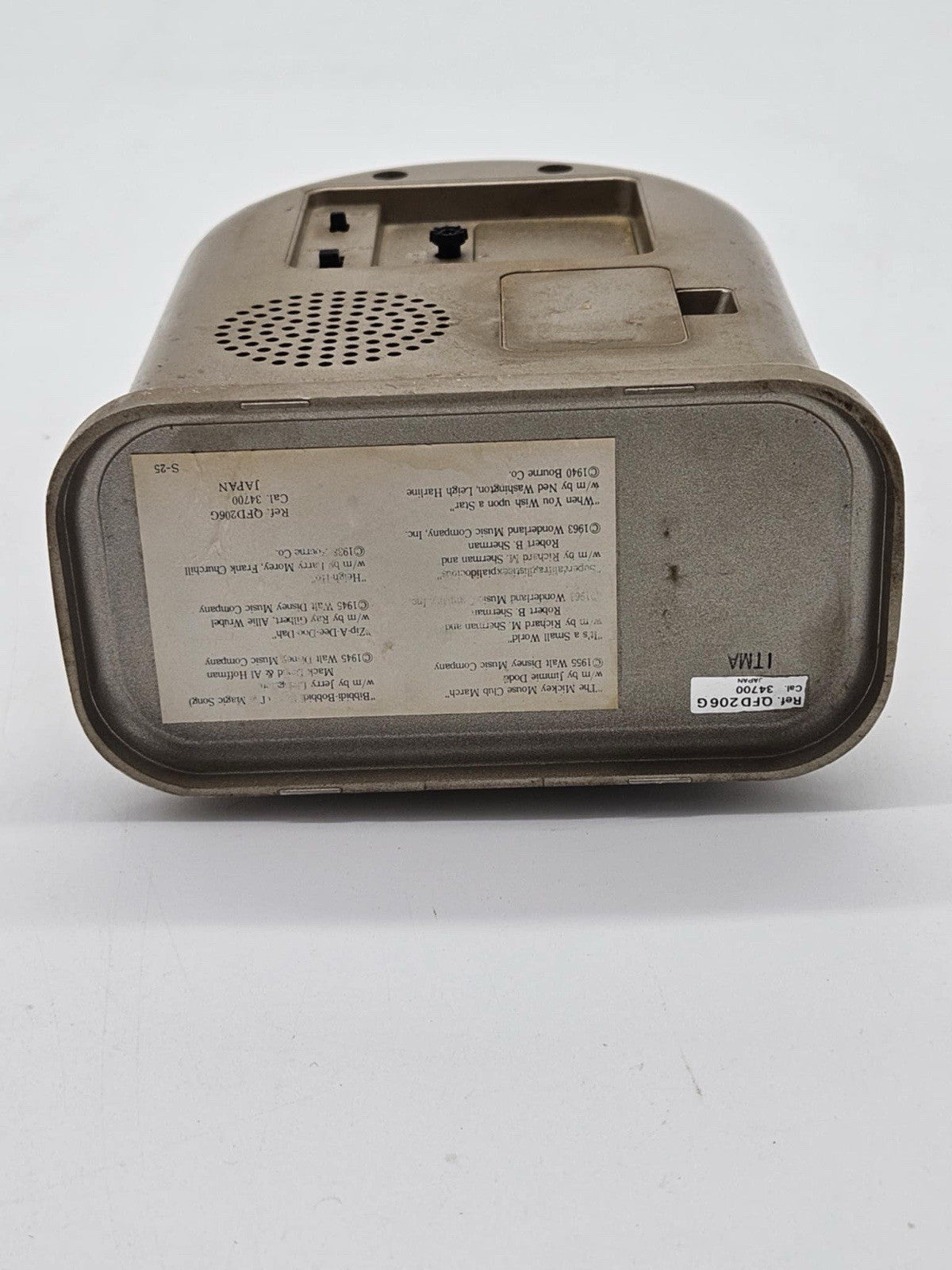 Mickey Mouse Vintage Seiko Quartz Sing-Along Musical Alarm Clock Jukebox