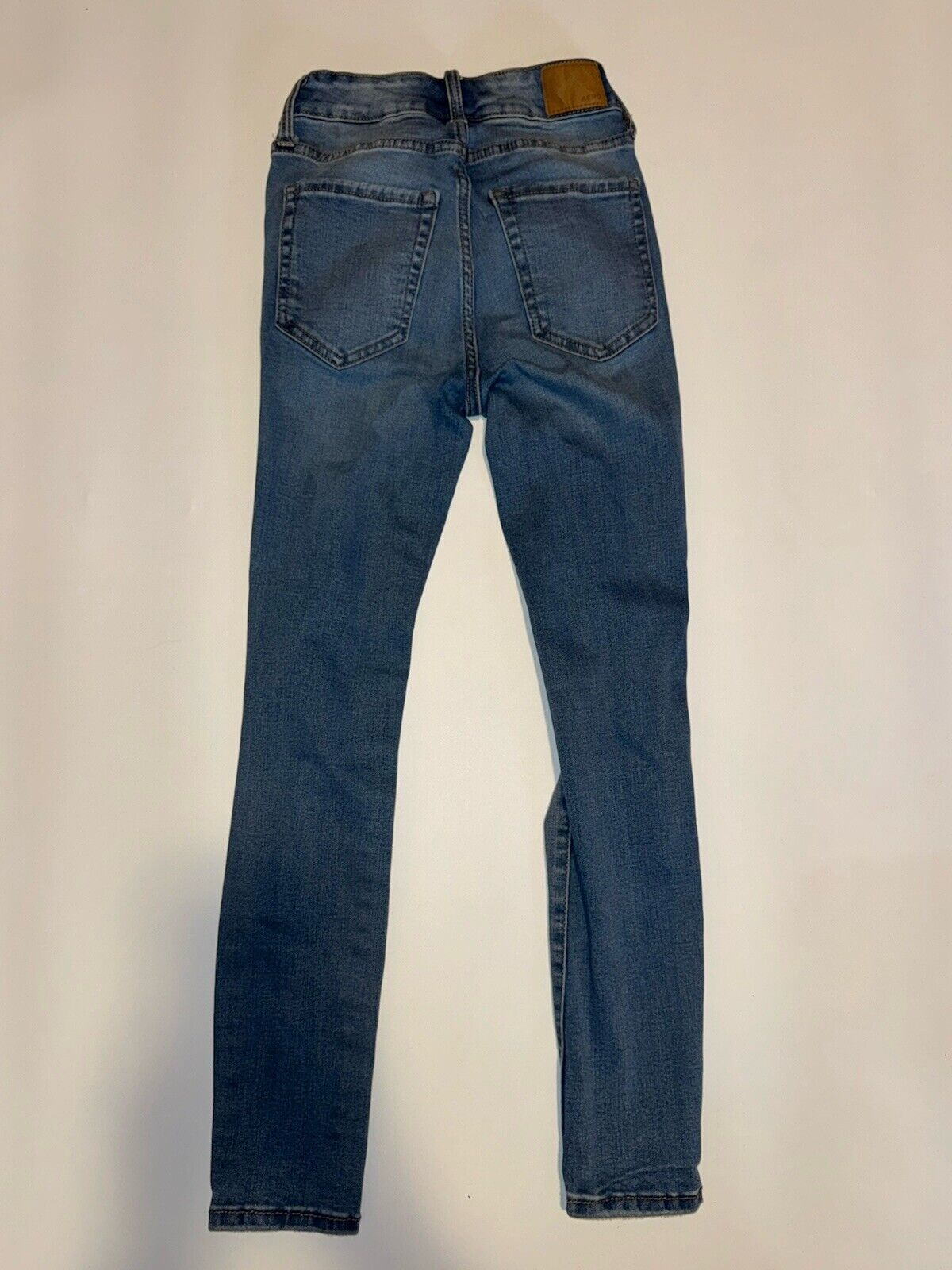 Aeropostale Super High Rise Jegging Jeans Women’s 00 Short Blue Stretch Denim