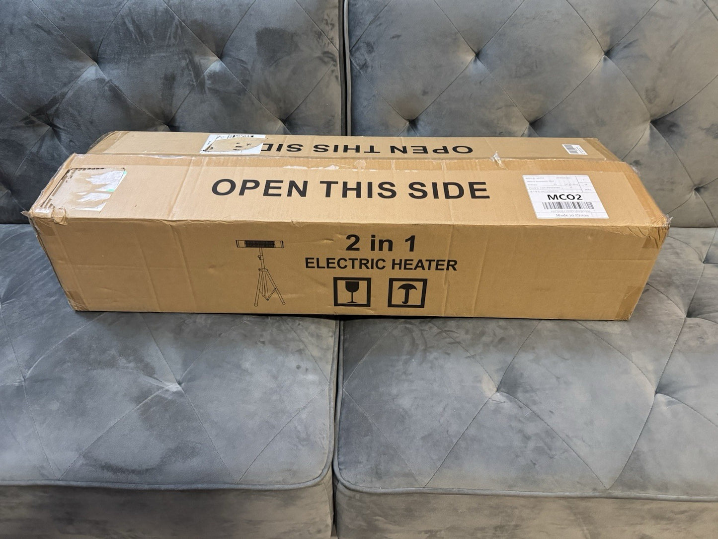 Infrared Electric Patio Heater Indoor/Outdoor Portable Wall/Garage Heater