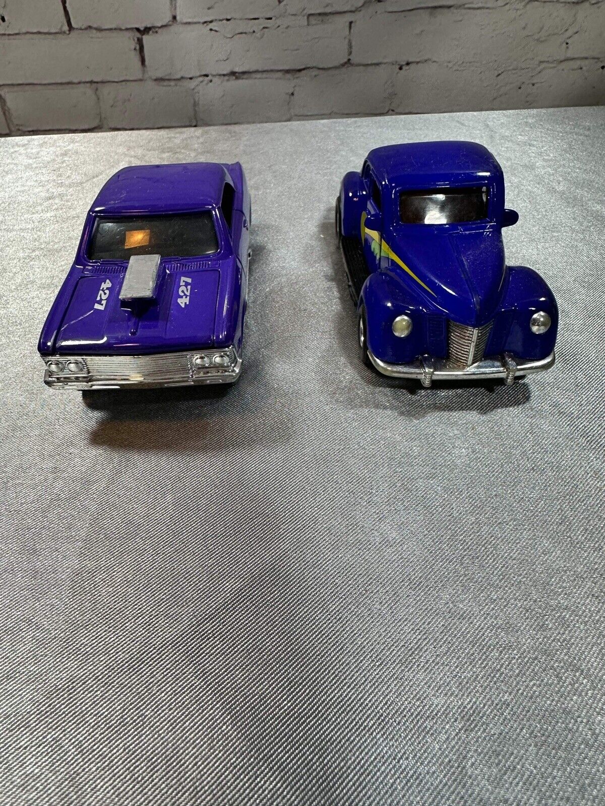 Vintage Tootsie Toys 1940 Ford Coupe & 1966 Chevy Malibu Model Toy Cars
