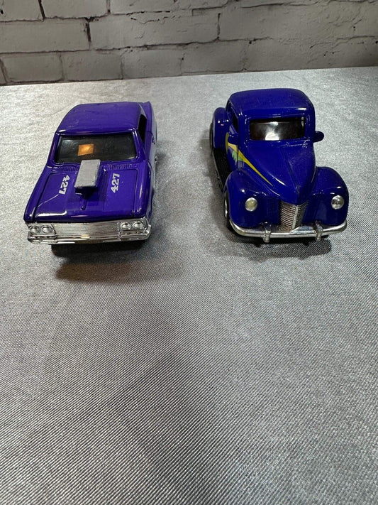 Vintage Tootsie Toys 1940 Ford Coupe & 1966 Chevy Malibu Model Toy Cars