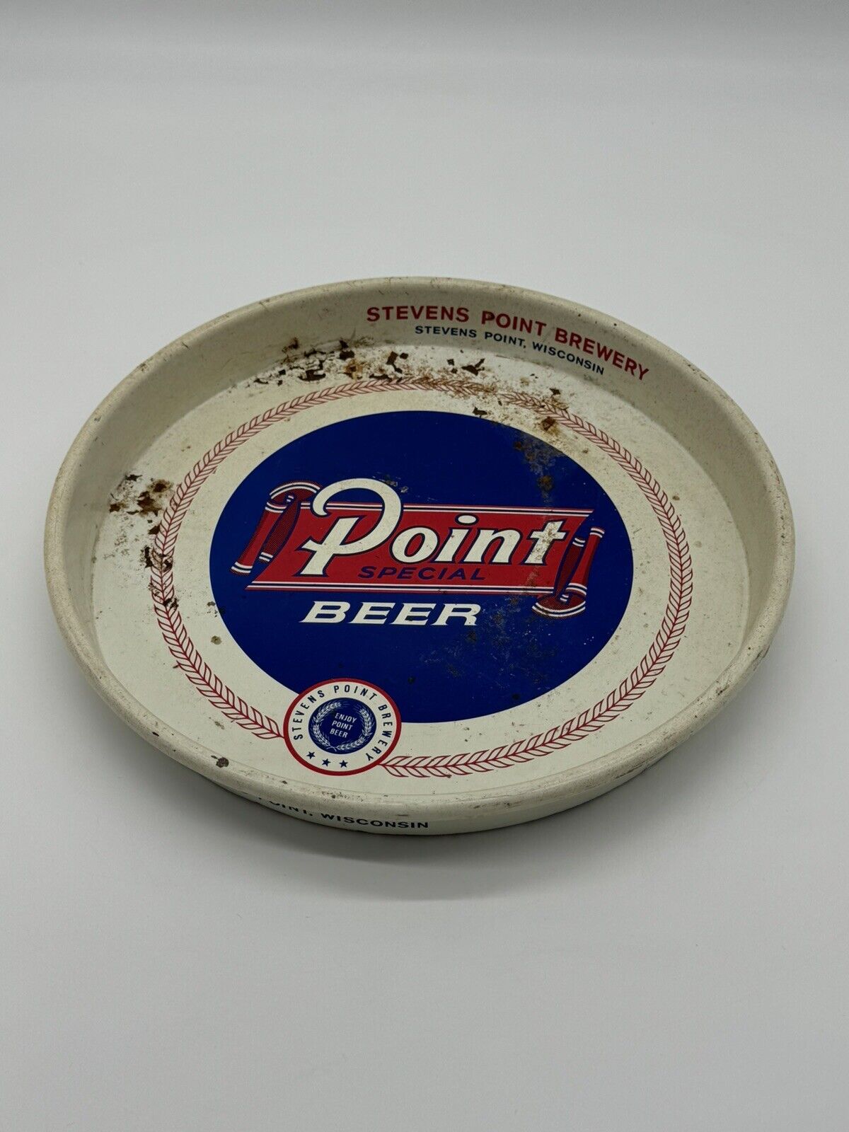 Vintage Stevens Point Special Beer Metal Serving Tray 13"