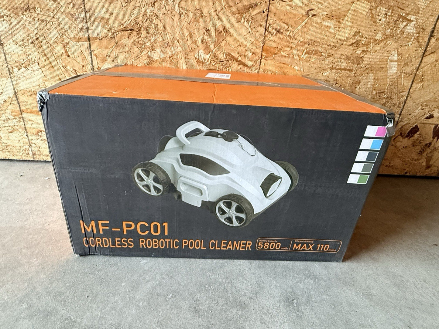 HDPEAK MF-PC01 Cordless Robotic Pool Cleaner Vacuum Rechargeable GRAY