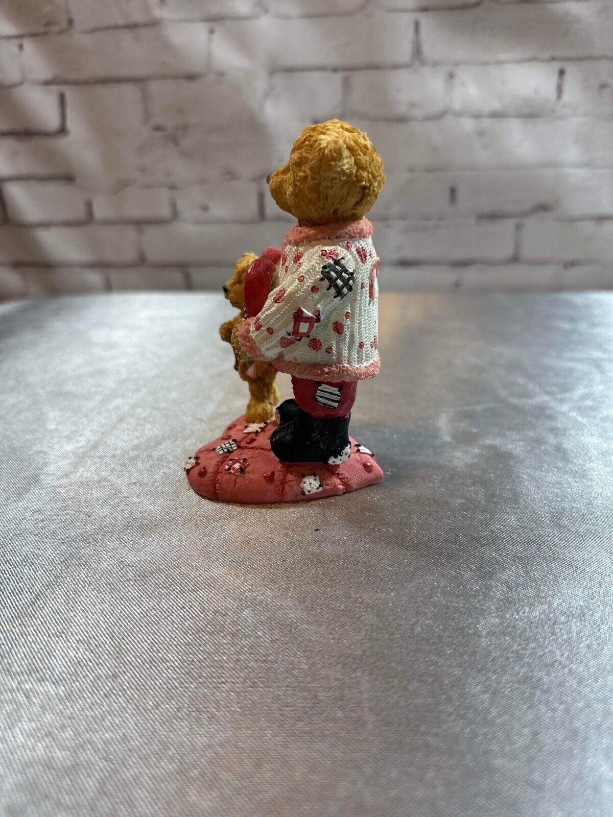 Home Interiors Figurine Americana Bear “Be Mine” Valentines Day Collectible VCFG