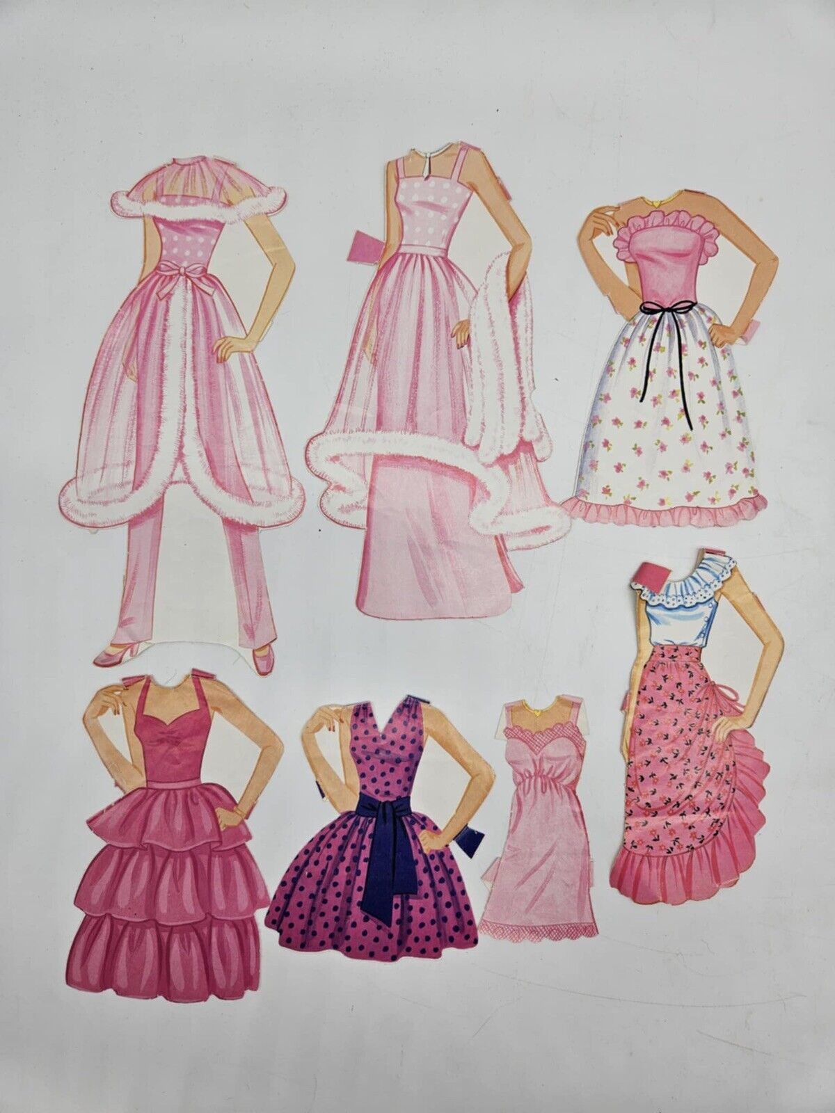 1984 Crystal Barbie Paper Doll & Paper Clothes