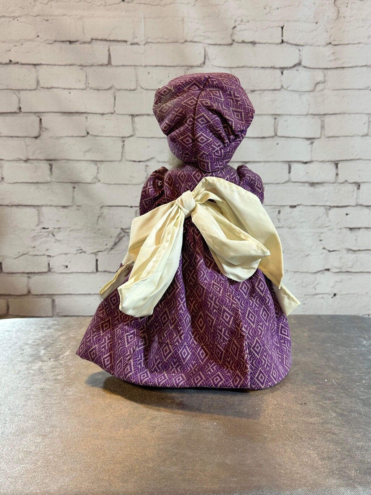 Vintage Handmade DISH SOAP BOTTLE DOLL Doorstop Country Prairie Granny TNO QCC