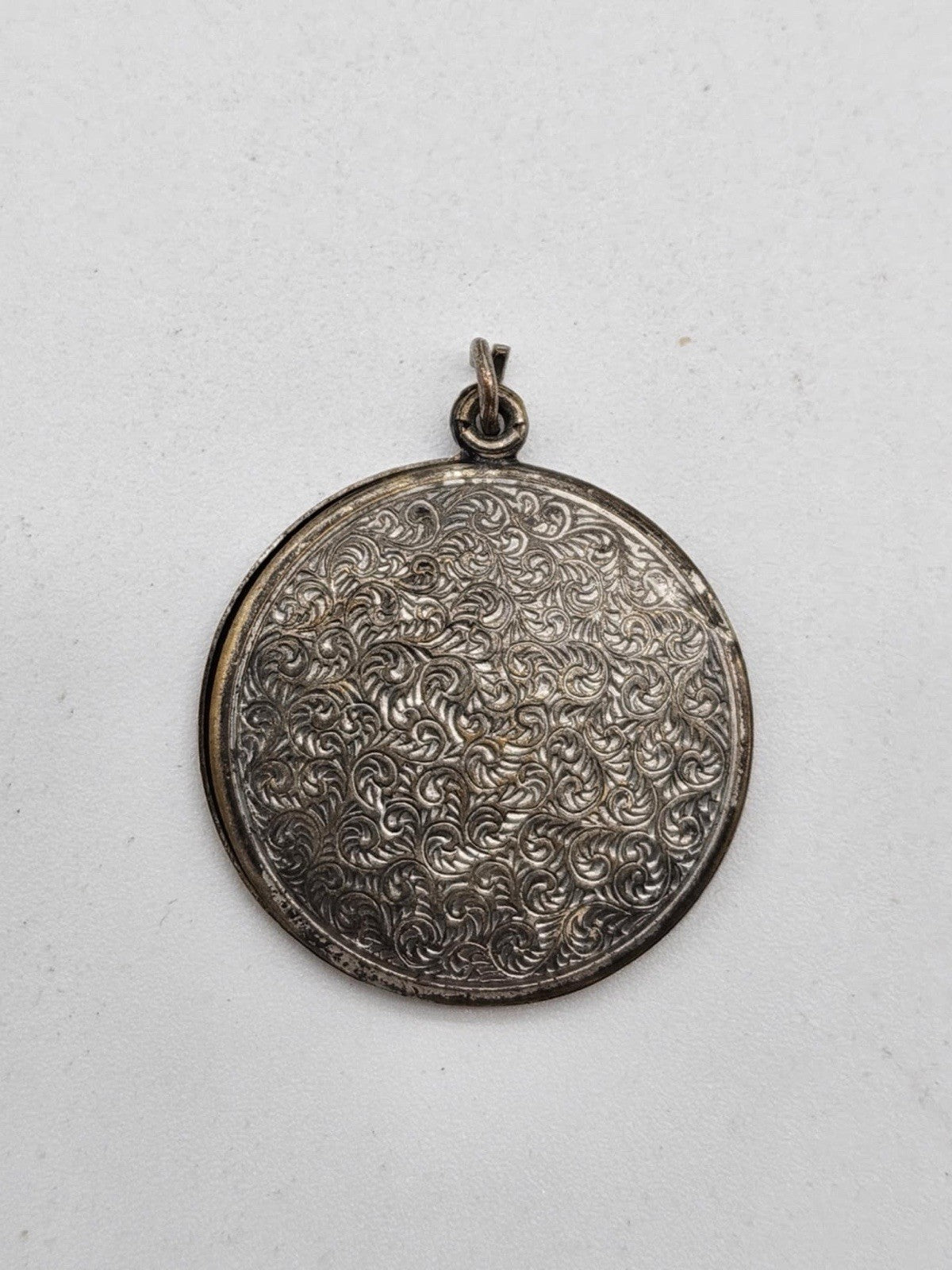 Vintage Sterling St Christopher Medal M De Jean Sterling