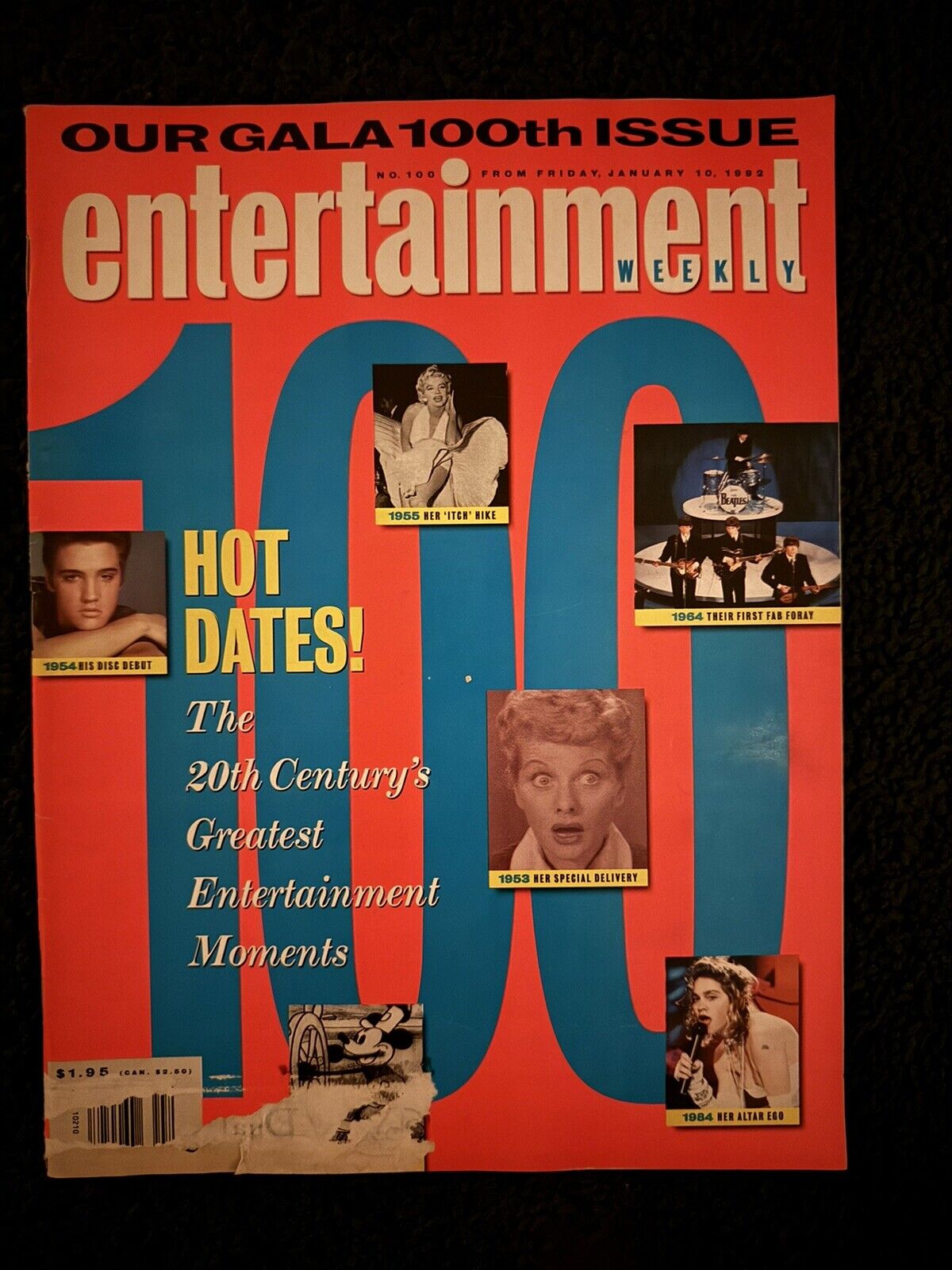 ENTERTAINMENT WEEKLY Magazine No. 100 (100th Issue) January 10, 1992