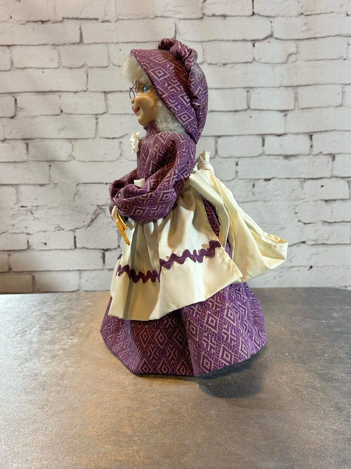 Vintage Handmade DISH SOAP BOTTLE DOLL Doorstop Country Prairie Granny TNO QCC