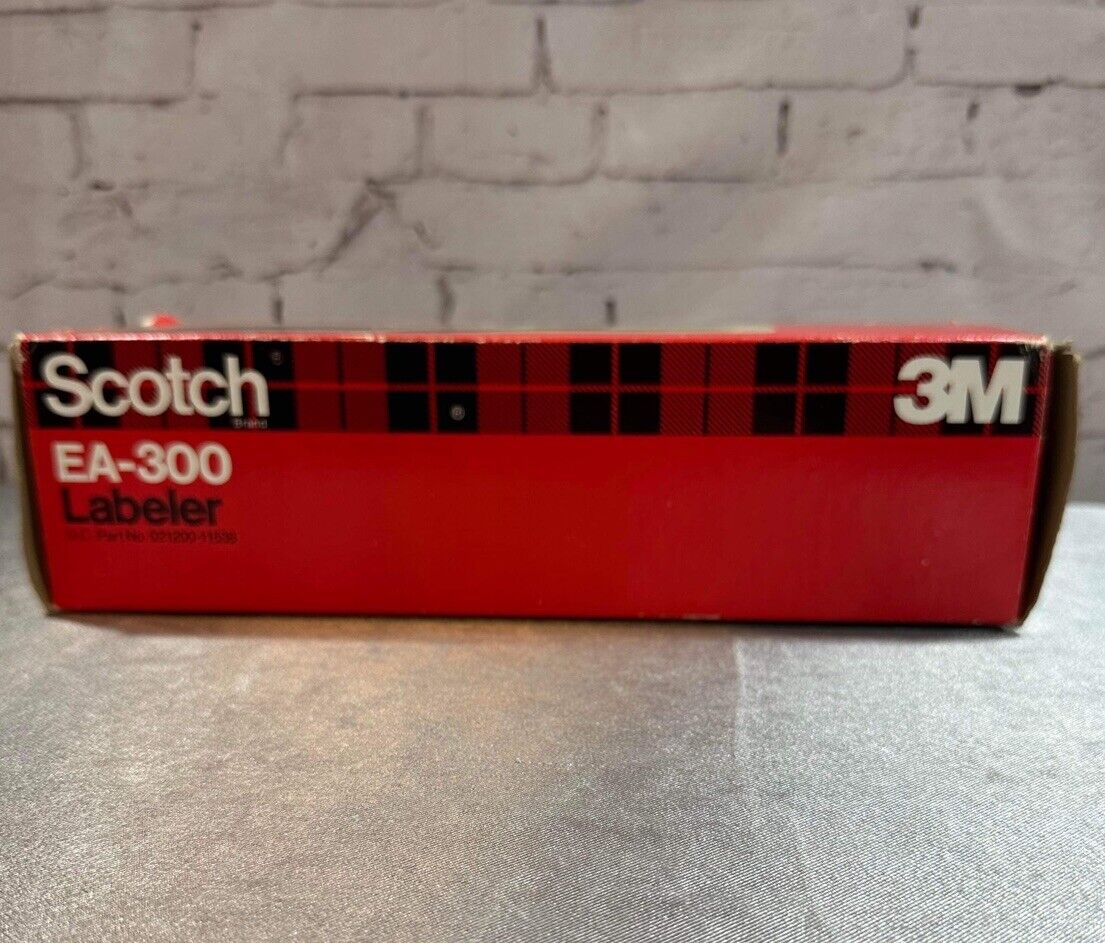 Vintage Scotch EA-350 Label Maker Large Dial Embosser Writer w/ Red Tape QCC TNO