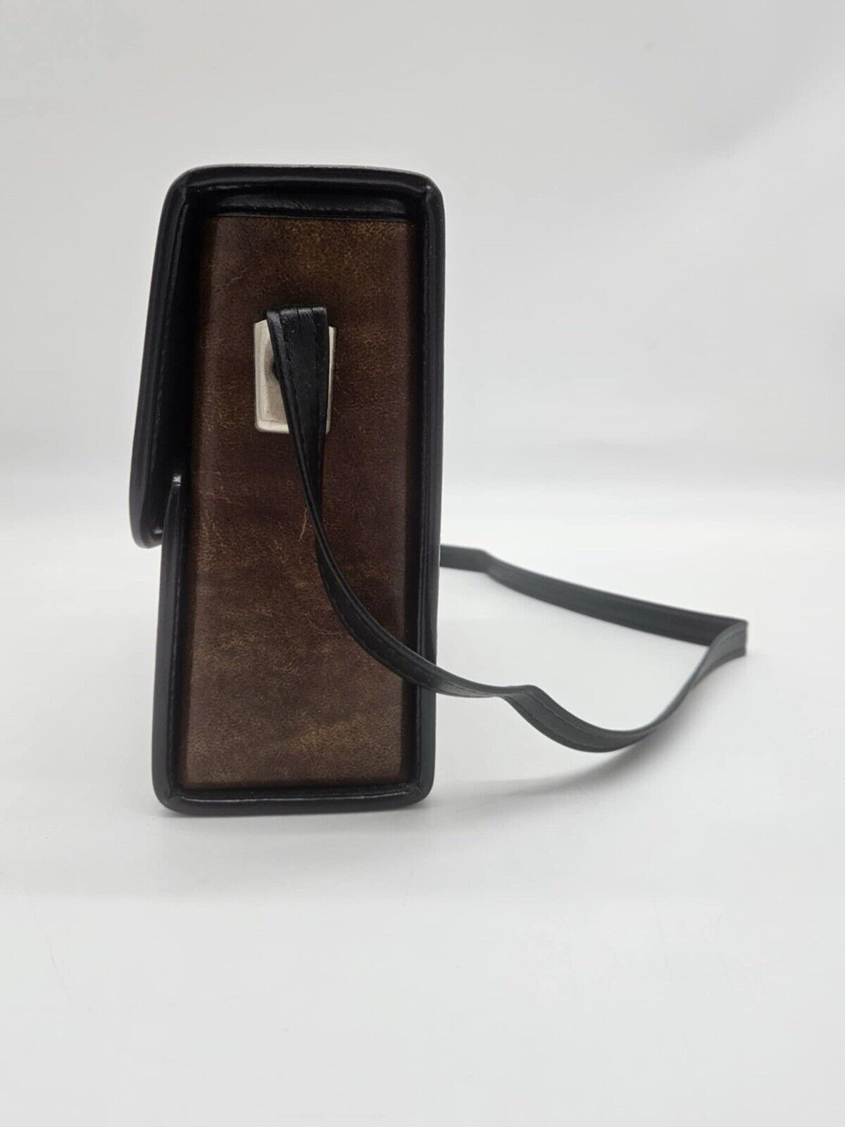 Vtg Bushnell Leather Hard Case Binoculars & Carry Strap 7.5 X 6 Small Brown