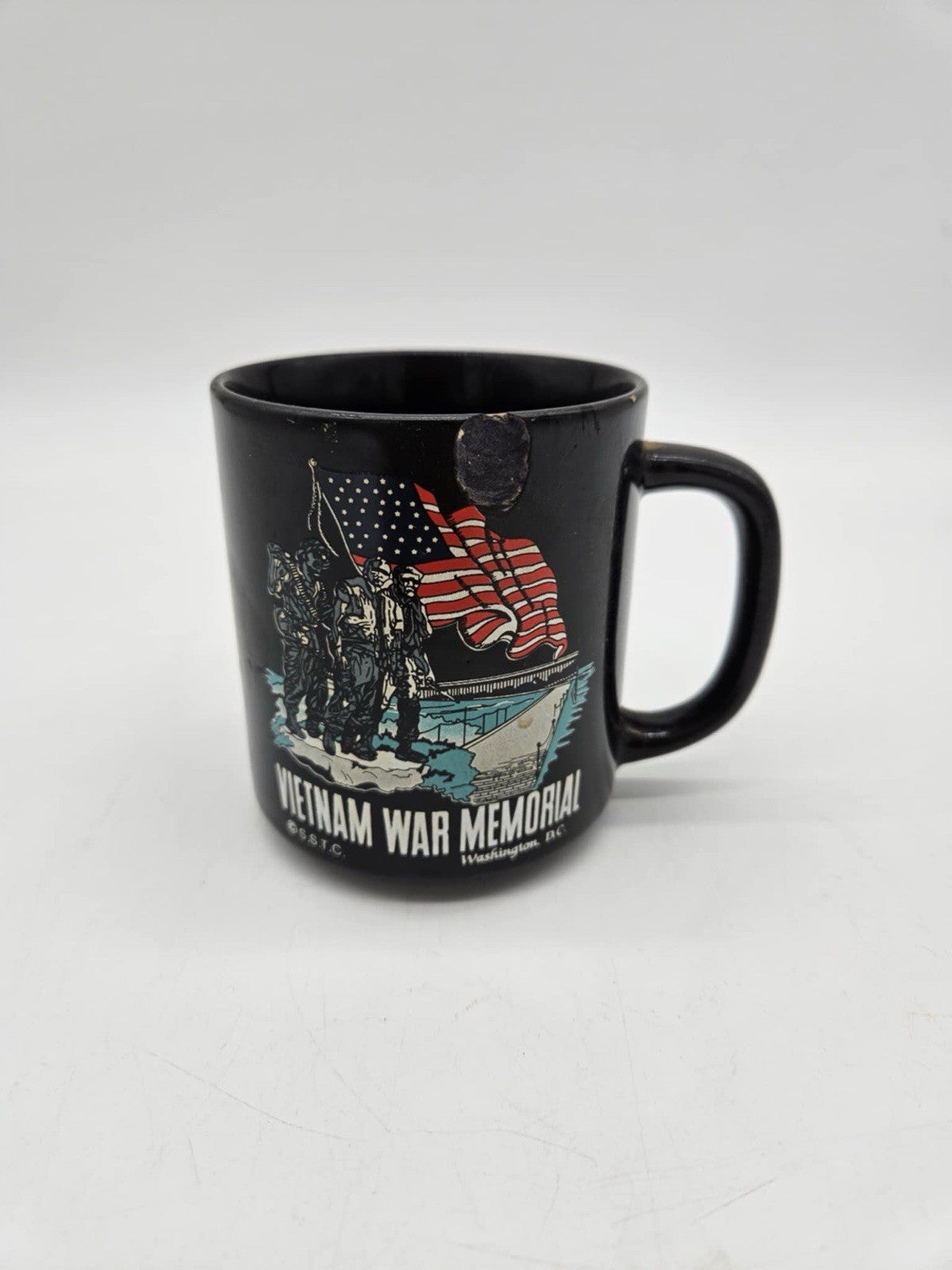 Vintage Vietnam War Memorial Mug Black