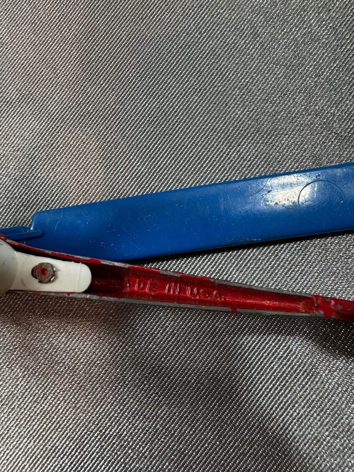 Rare Vintage TOOTSIE TOY Helicopter White & Blue Seats/ Landing Gear VTY 002