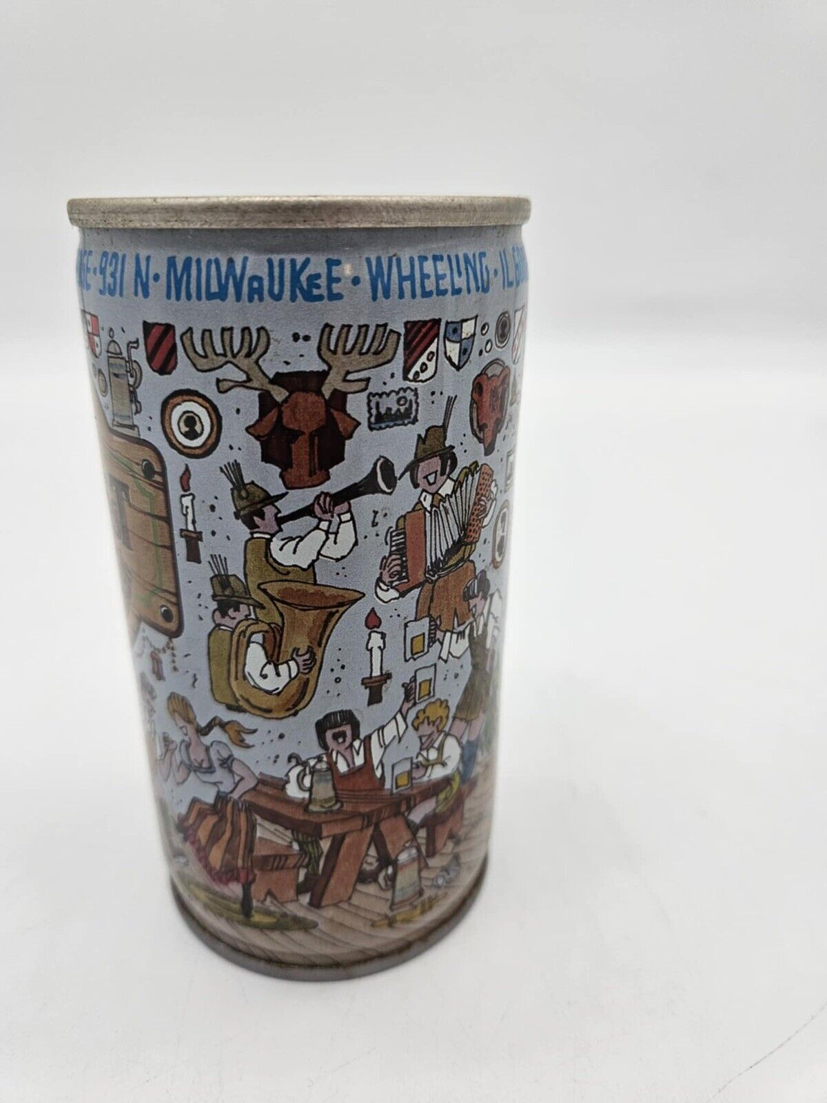 Beer Can - Hans' Bavarian Lodge Oktoberfest  ( Bottom Opened, Steel Can )