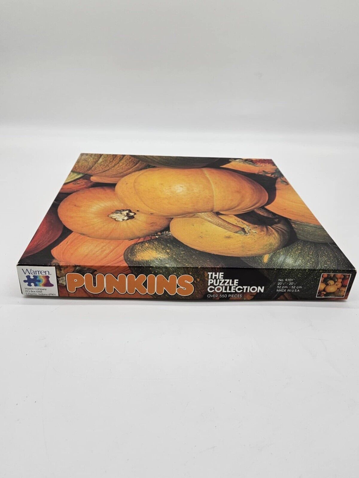 Vintage Warren "Punkins" Pumpkin Themed 550 Piece Jigsaw Puzzle New Sealed