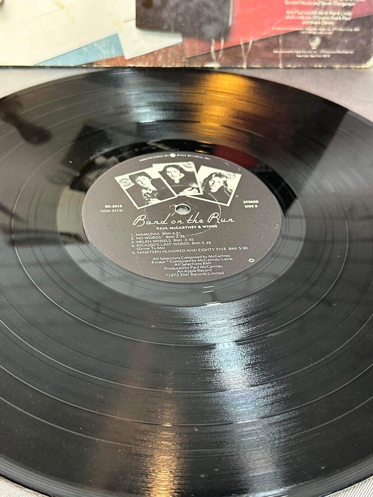 Band on the Run Wings Lp Album Record 33 Paul McCartney Vinyl