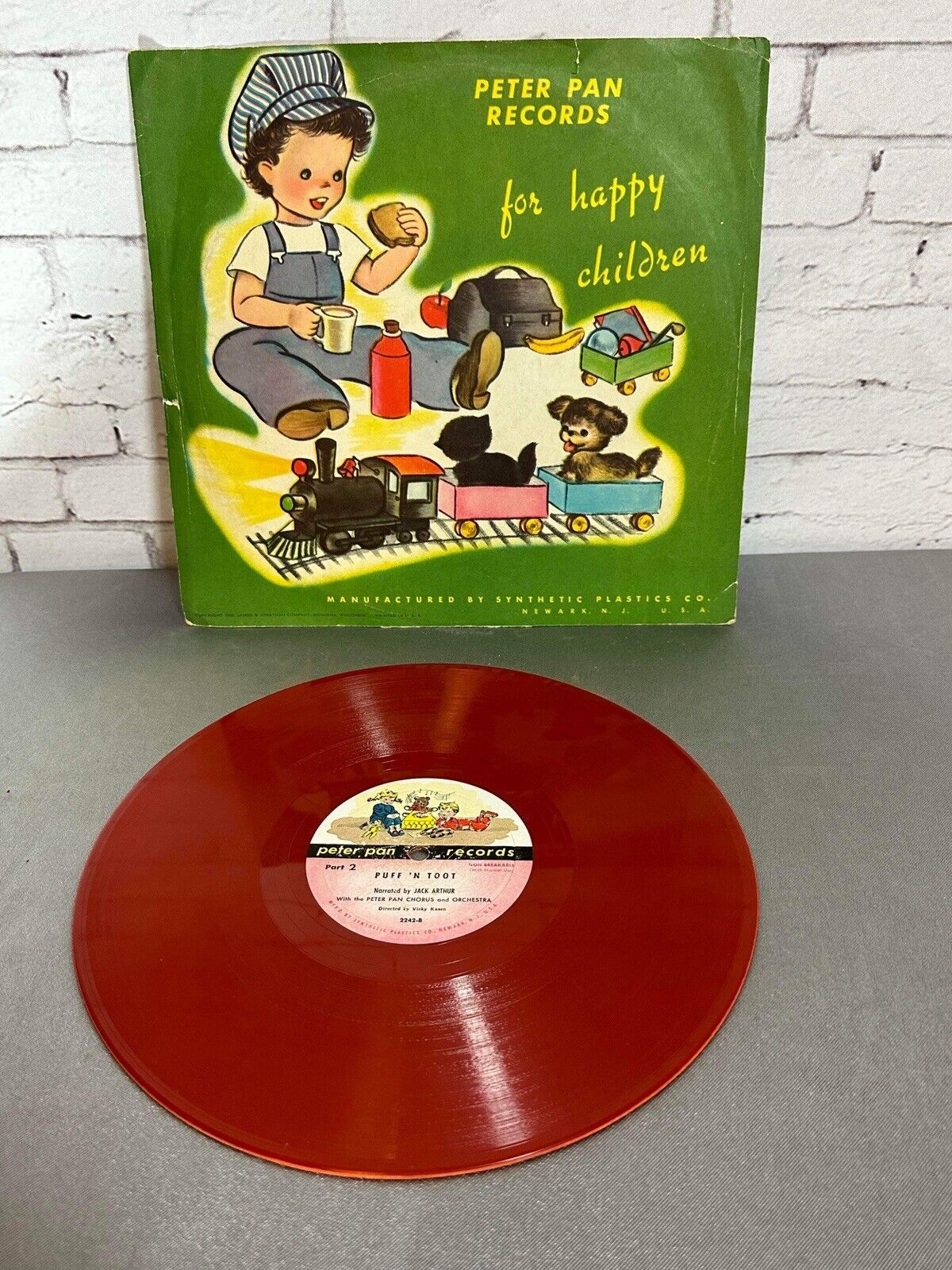 Puff and Toot by Peter Pan Records L15 1953 Press Vinyl VG+ ID:70915