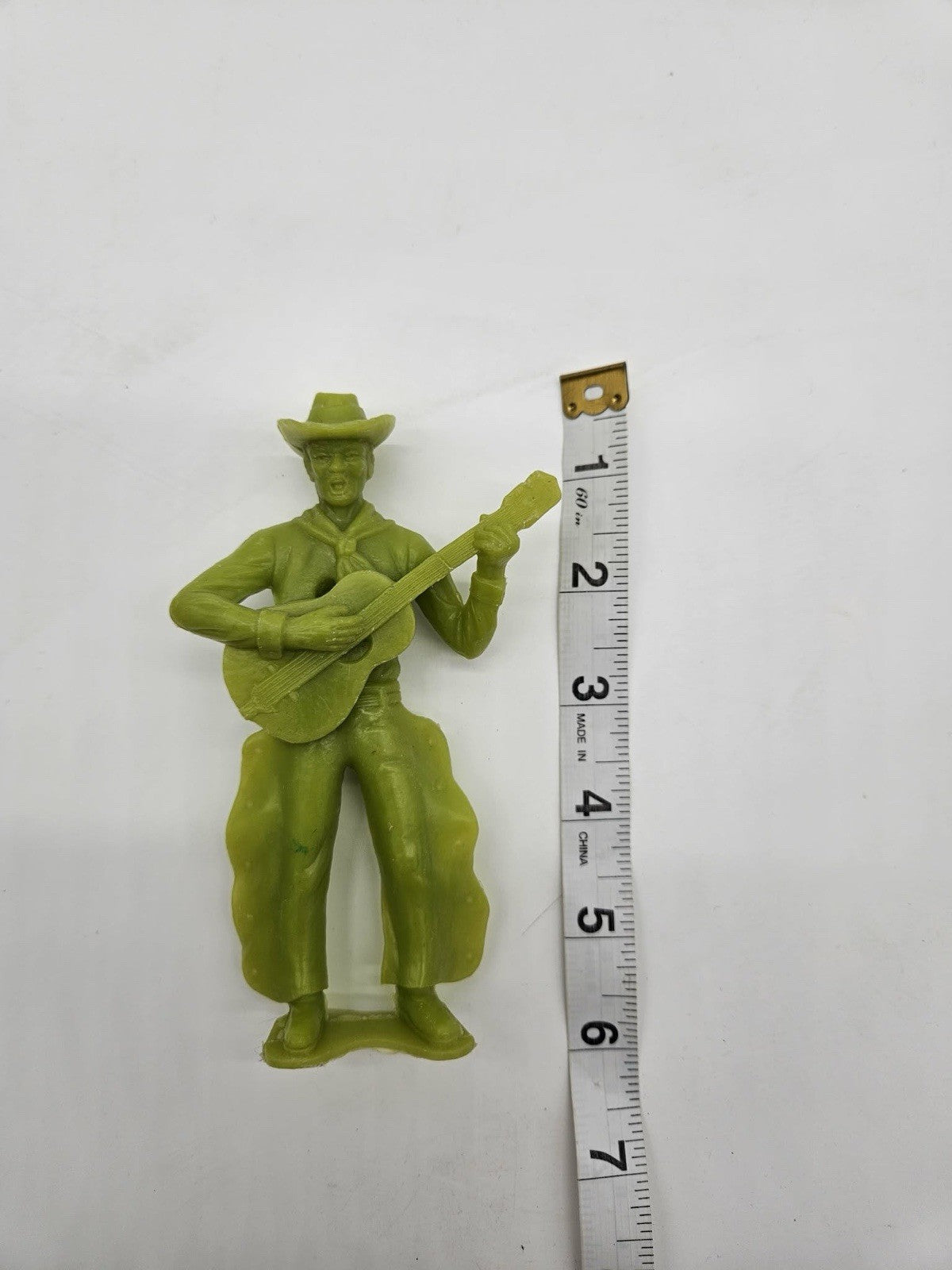Singing COWBOY plastic toy Vintage 5" dime store w/ Guitar Western