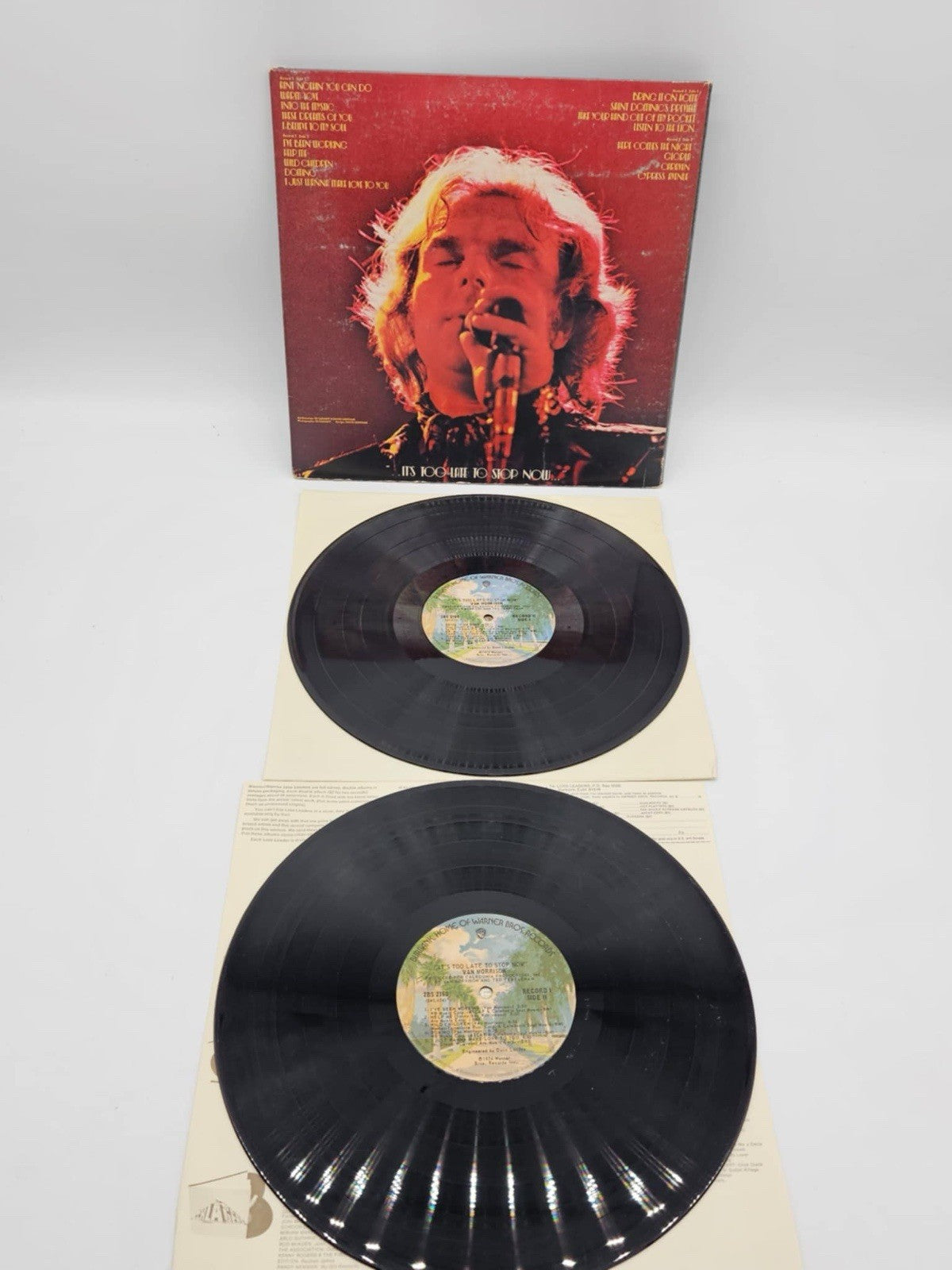 Van Morrison Recorded Live In Concert Vinyl Record Los Angels London Summer 1973