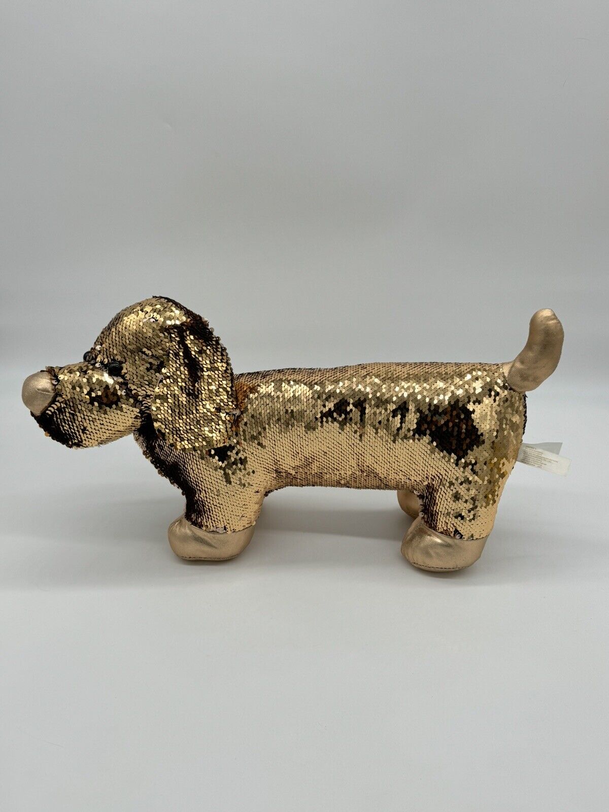 Dan Dee Plush Dachshund Wiener Dog Gold Sequins Bling - 21”