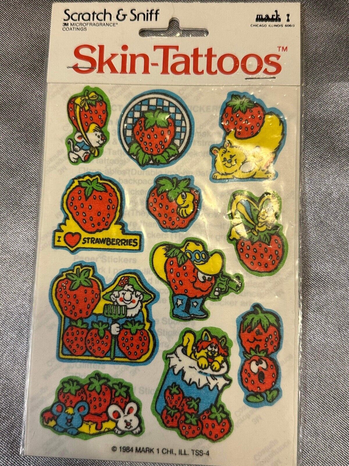 Lot Of 6 NEW Packs - Scratch & Sniff SKIN TATTOO’s! 3М MICROFRAGRANCE® TNO