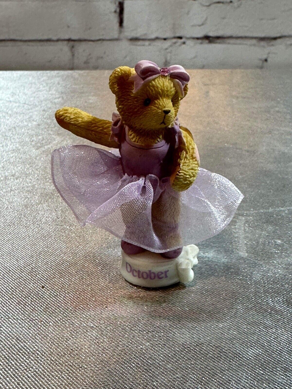 Cherished Teddies AVON Teddie Twirls October 2004 Figurine VCFG