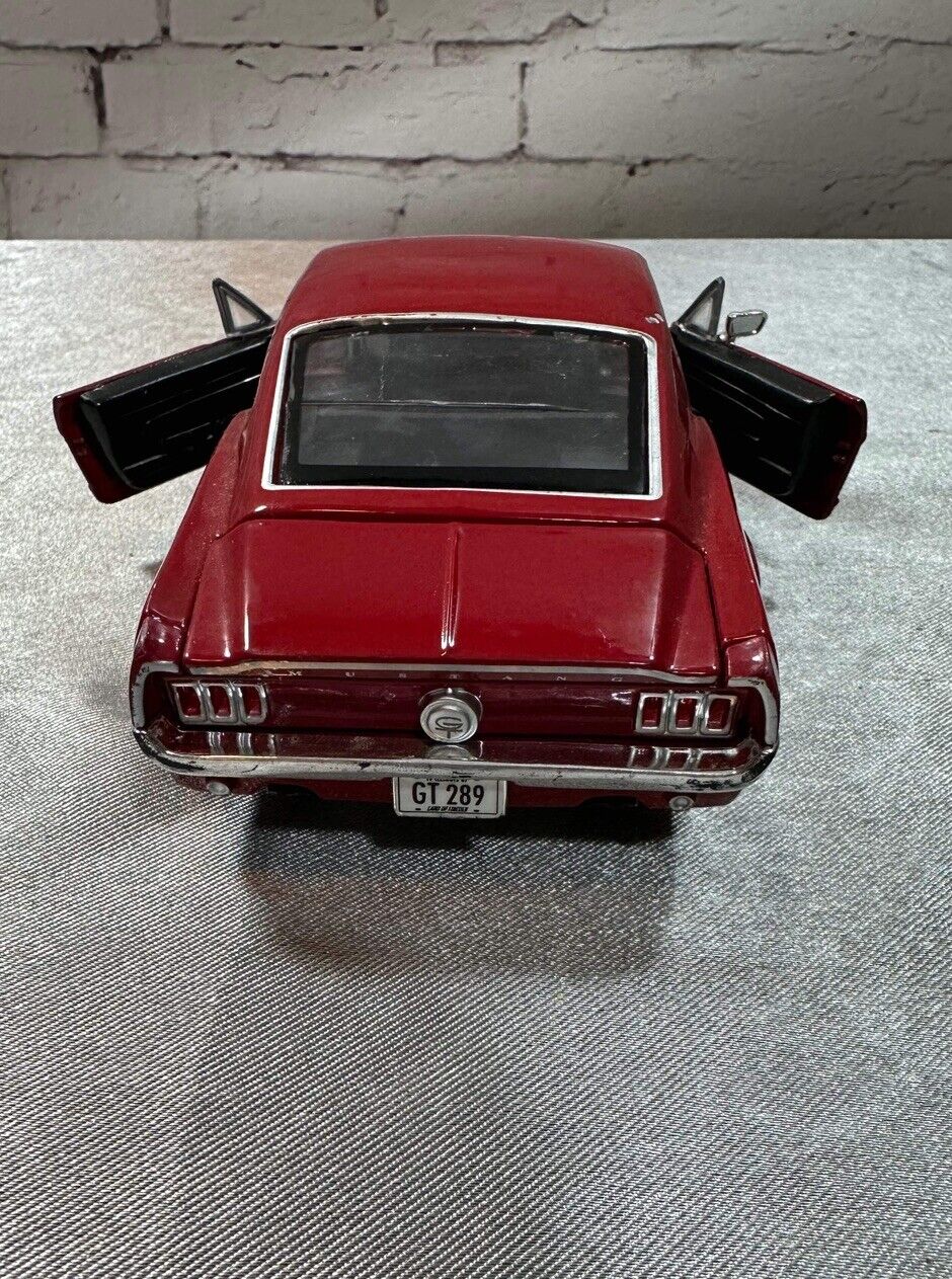 1967 Ford Mustang GT 1/24 Diecast Metal Model by Maisto RED VTY 002
