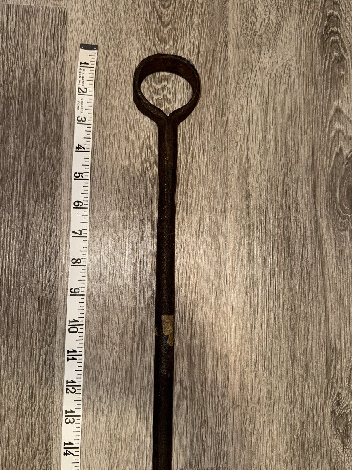 Antique Primitive Hand Forged Auger Manual Drill Bit Shipbuilding Tool