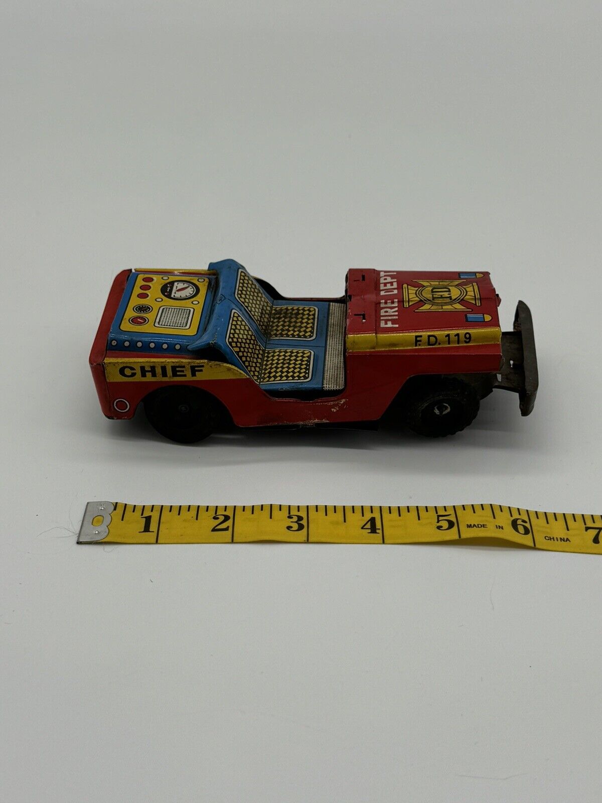 EXTREMELY RARE Toy Garage Yoneya Toy Chief Fire truck Aluminum VTY 005