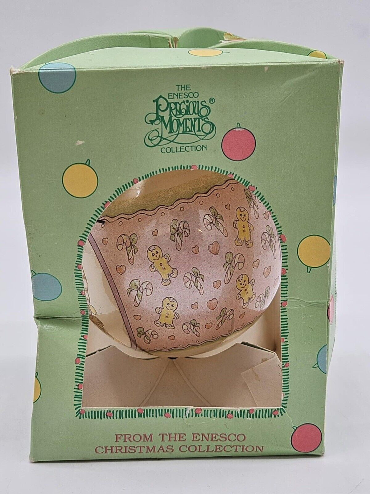 Enesco Precious Moments Christmas Glass Ball Collector’s Ornament 1993