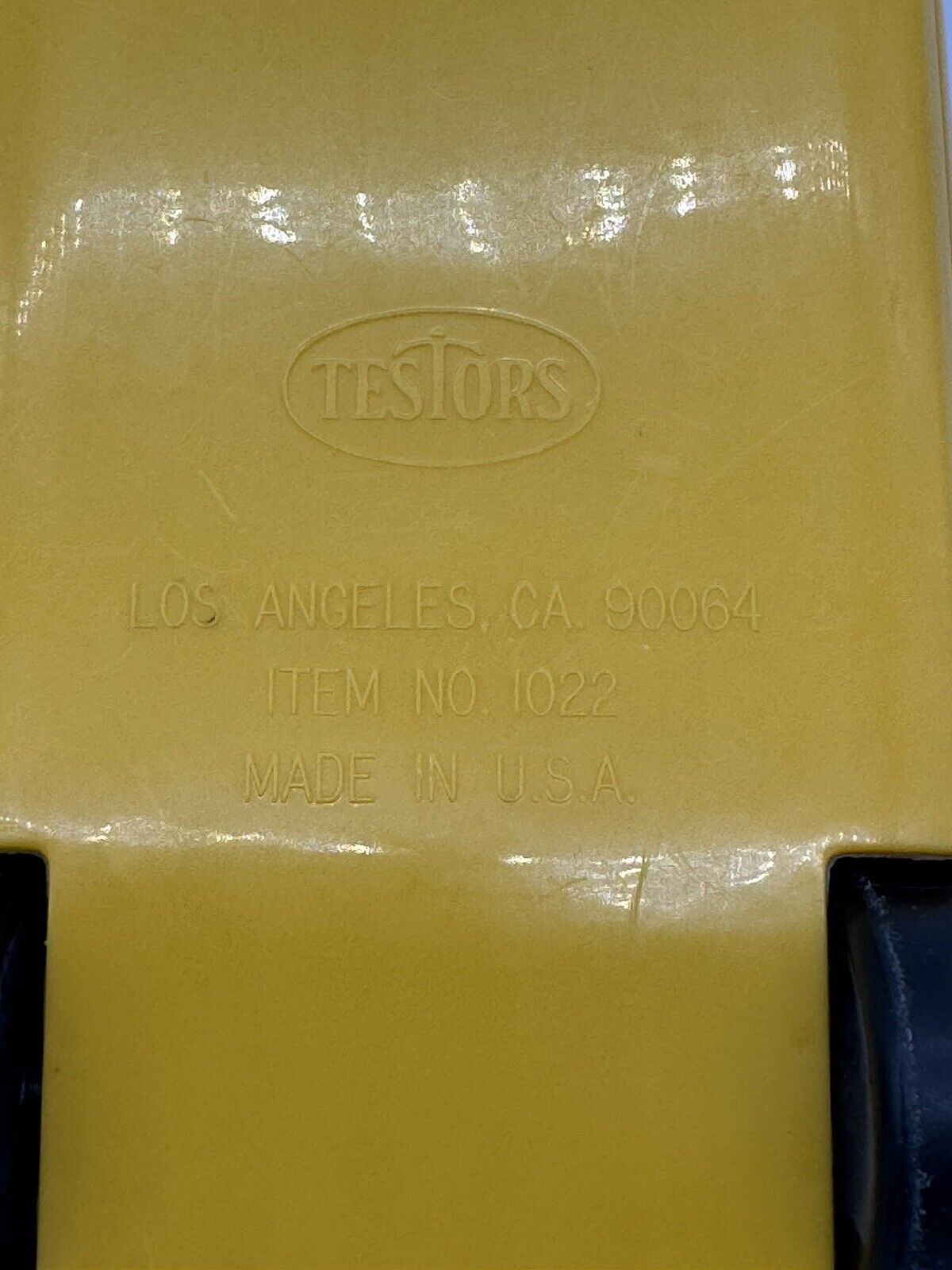 1/20 SCALE 1980s VINTAGE TESTORS #1022 LOTUS ESPIRIT YELLOW PLASTIC CAR VTY 005