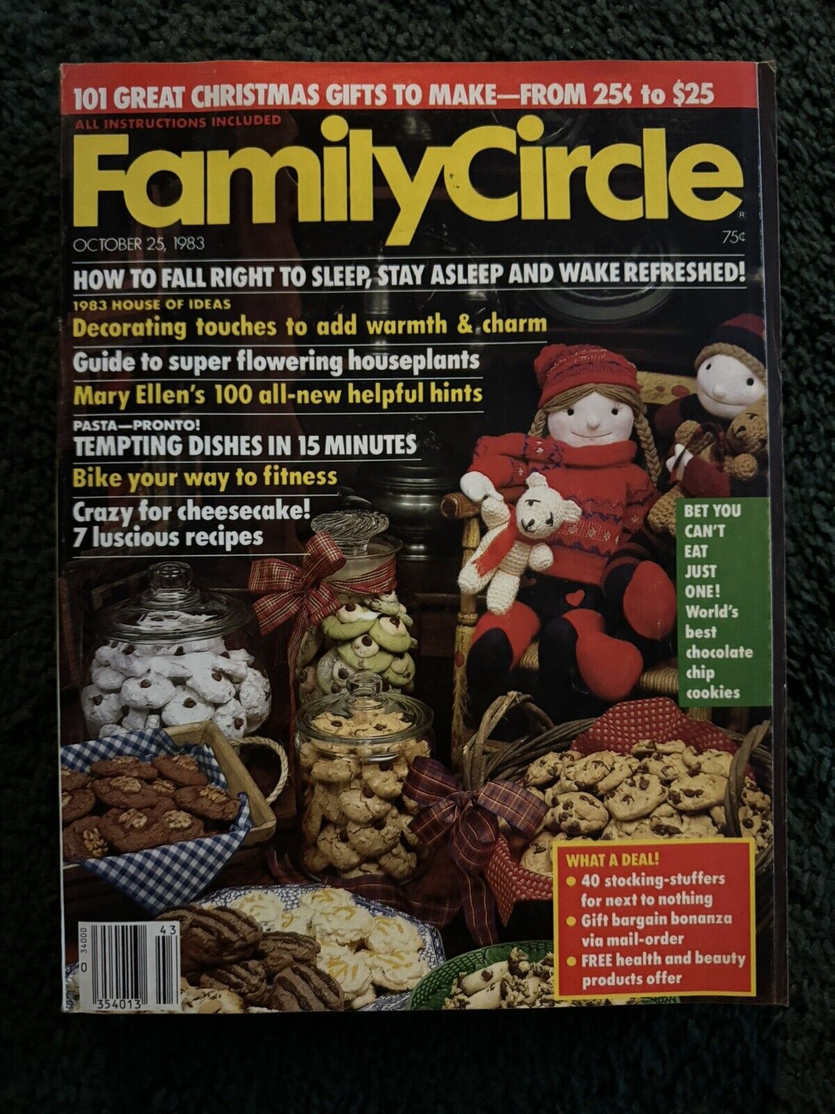 Family Circle magazine lot - Early 1980's lot of 9 - Vintage Back Issue