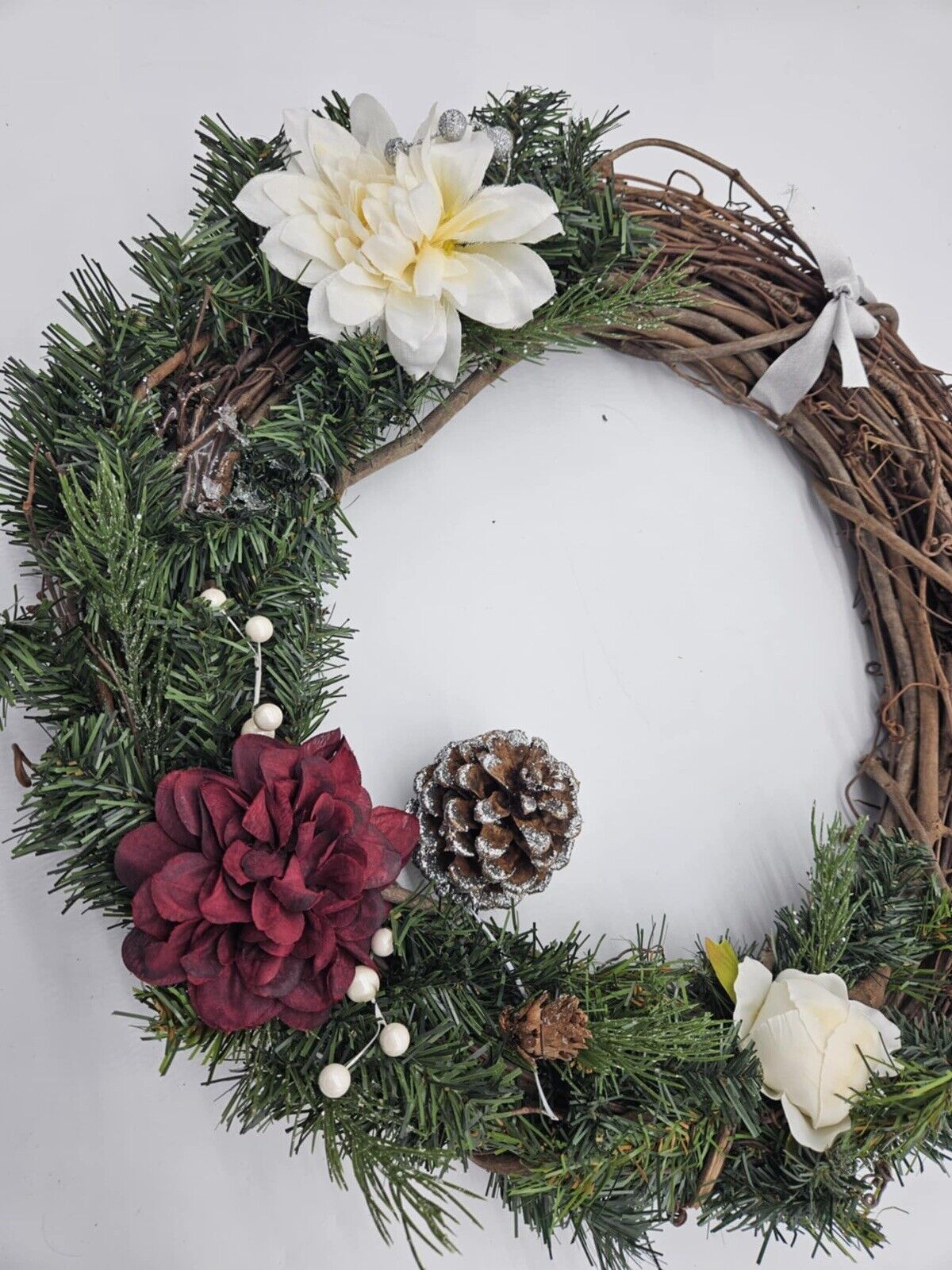 Beautifully Hand Crafted & Woven Holiday Winter Wreath
