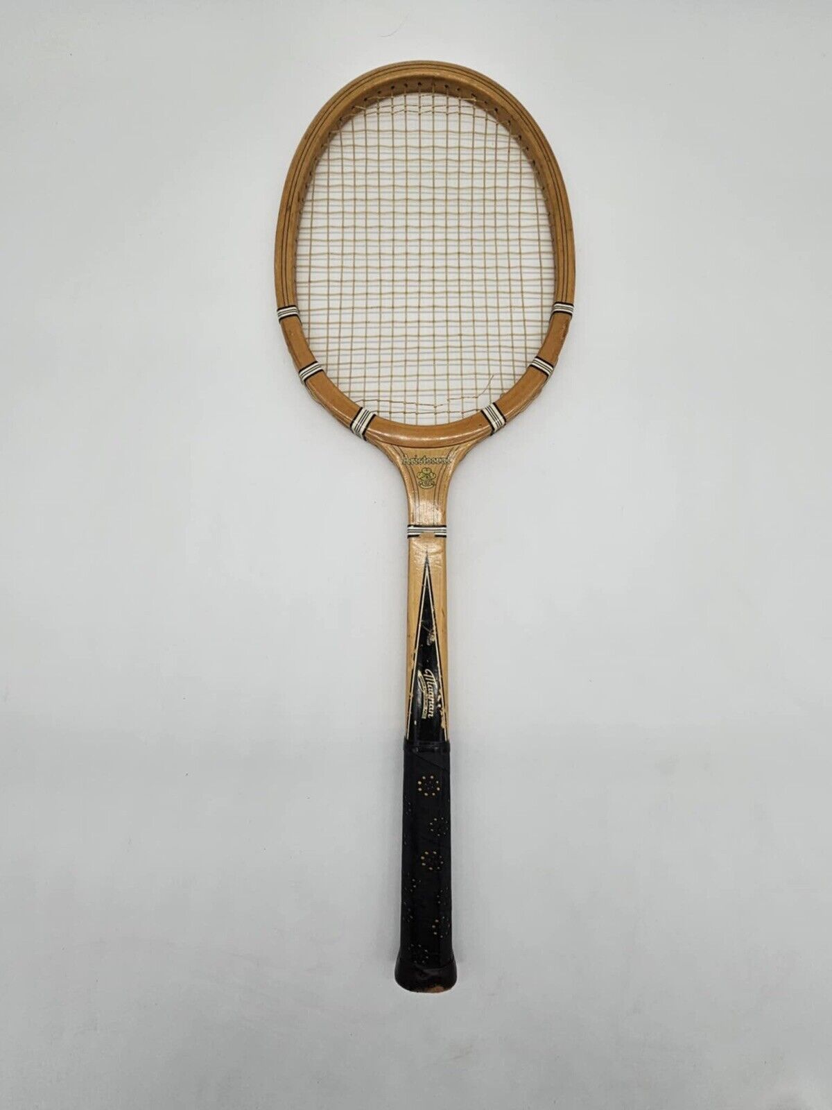 Vintage N.J. Magnan Aristocrat Wood Tennis Racquet