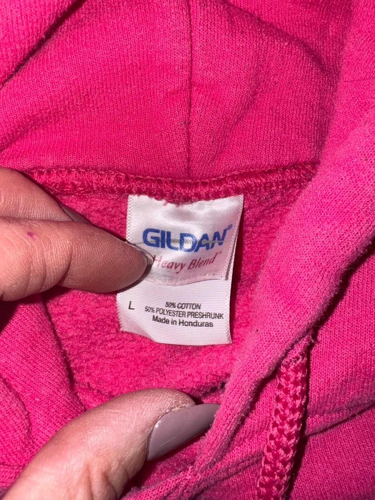 Harley Davidson Women's Bright Pink Hoodie Biker Size M Cute Logo Spellout