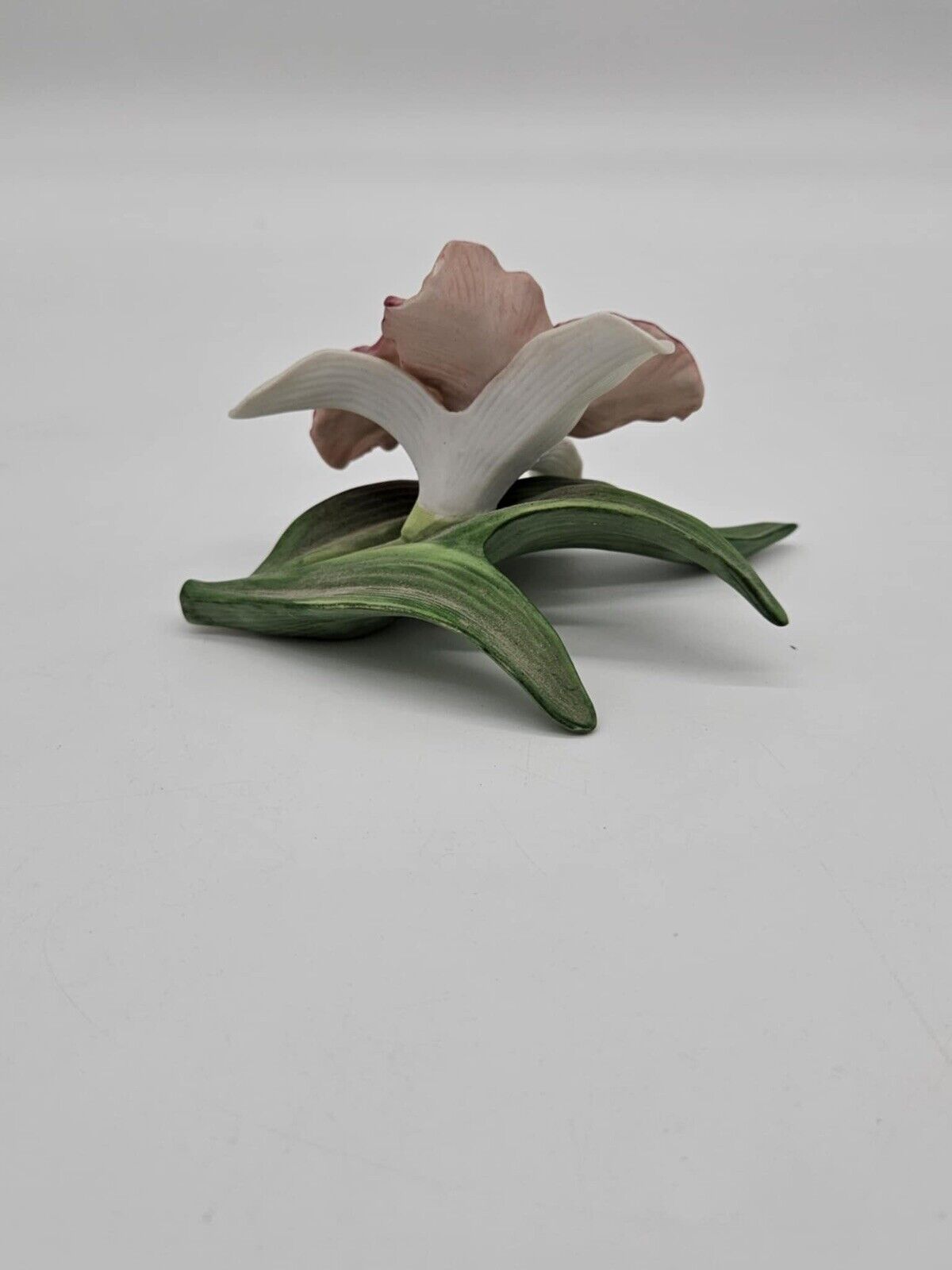 3 Vintage porcelain Homeco Hummingbird on Hibiscus Flower Figurines 1429