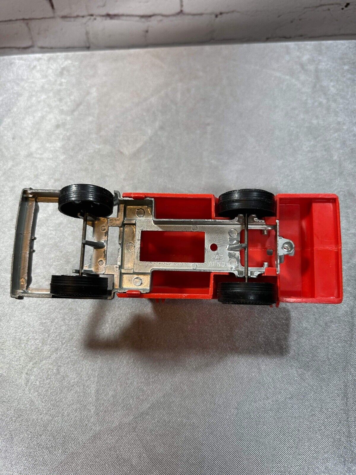 Hubley C 1960s Pressed Steel, Plastic Ford C Trailer Fire Rescue VTY 002