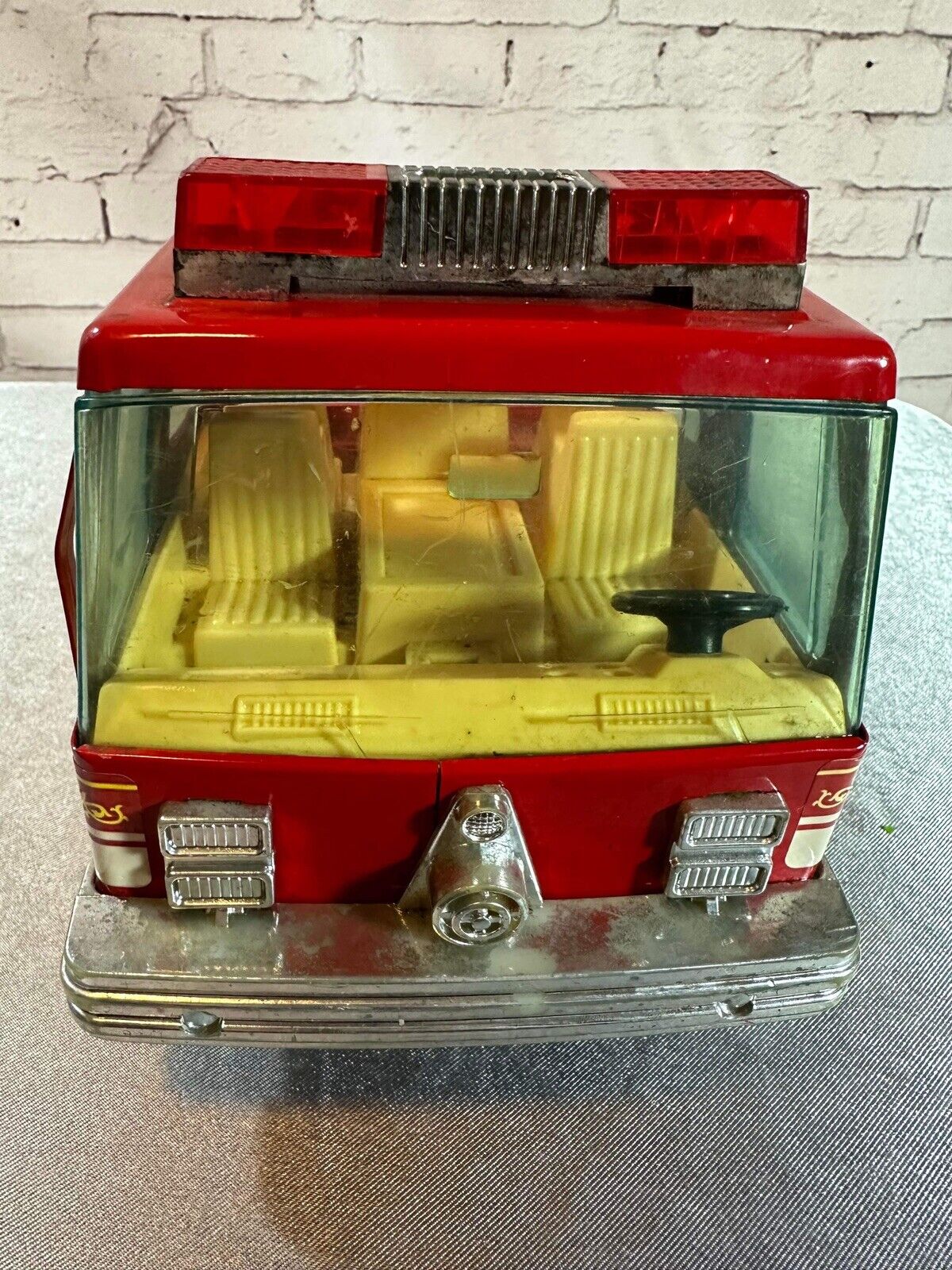 VNT Nylint Metal Muscle No. 5 Fire Engine Truck CAB ONLY. NO TRAILER 1980'S VTY