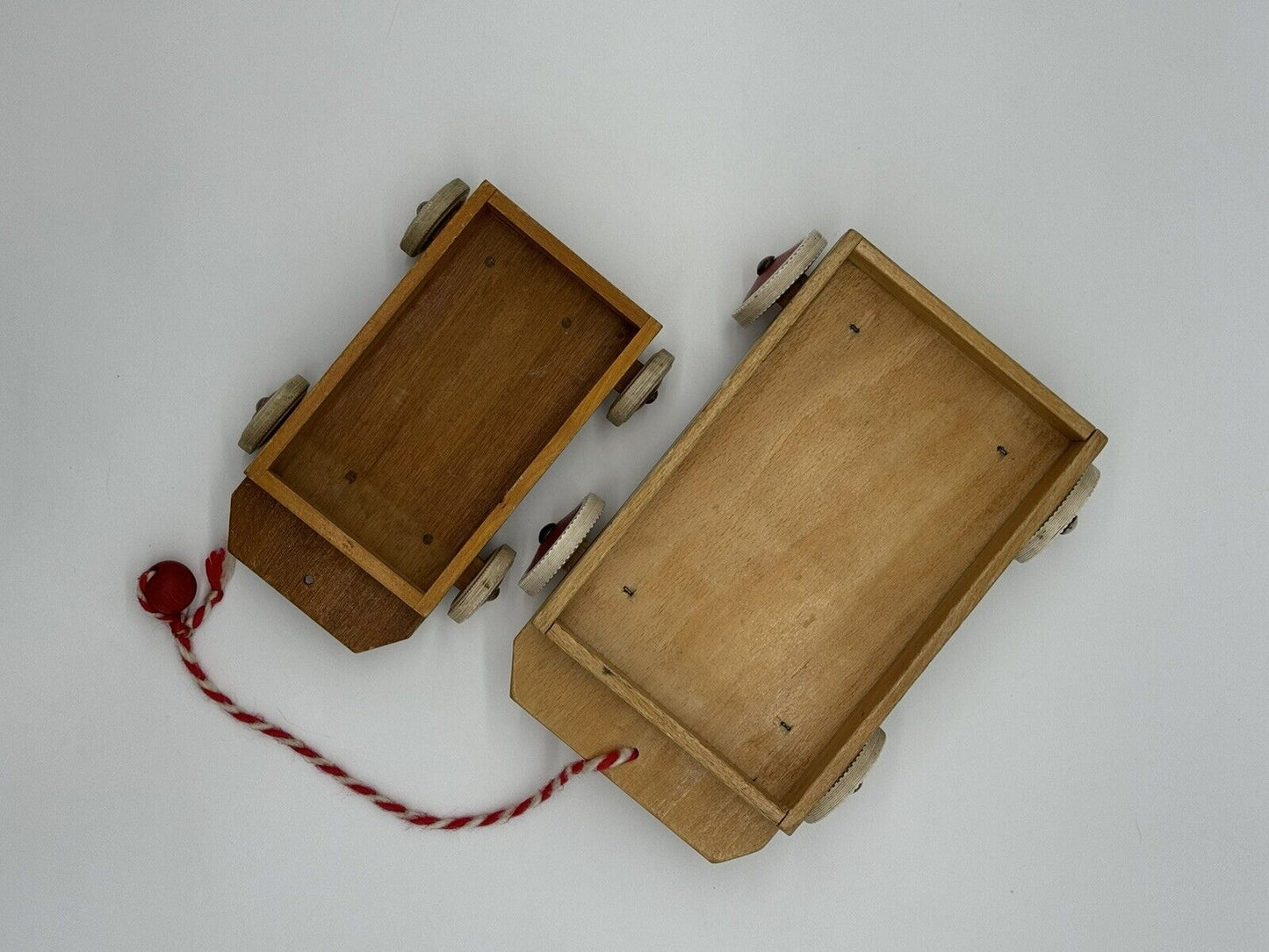Lot of 2 Vintage 1950s Wooden Wagon Wheels Excellent Condition VTY 005