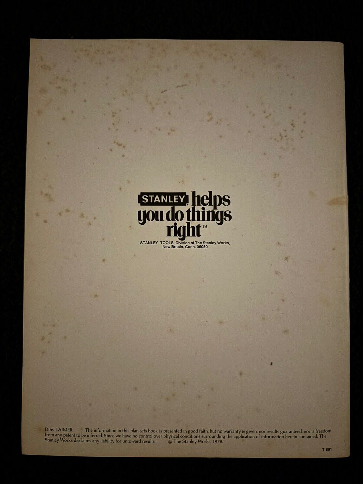 Stanley's You-Can-Do-It Projects Stanley Tools 1978 Plans Schematics Softcover