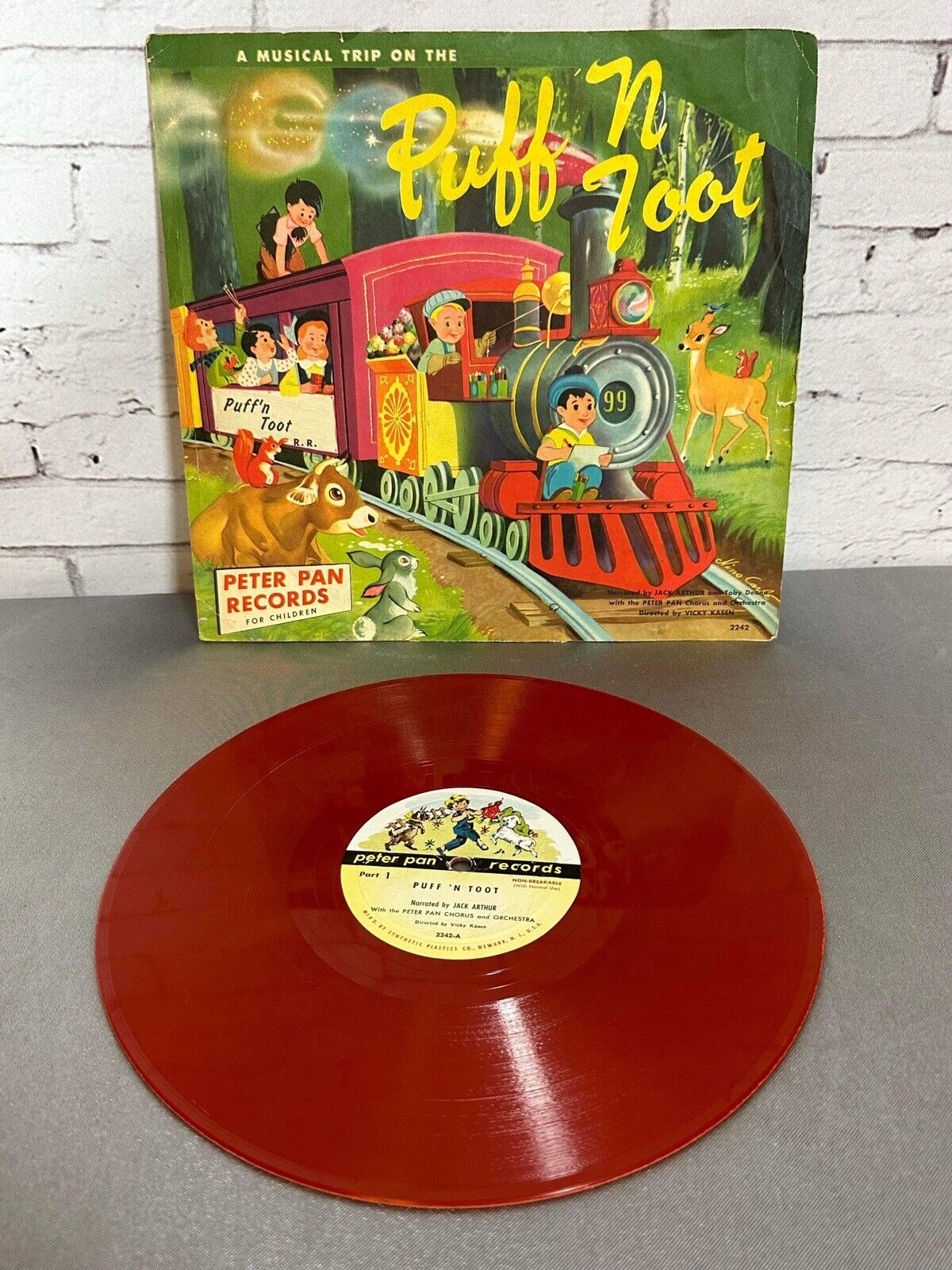 Puff and Toot by Peter Pan Records L15 1953 Press Vinyl VG+ ID:70915